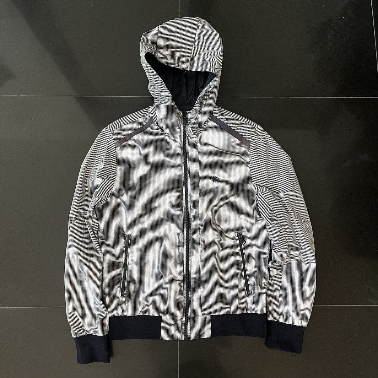 Burberry × Vintage Vintage Burberry zip up hooded jacket Size US M / EU 48-50 / 2 - 1 Thumbnail