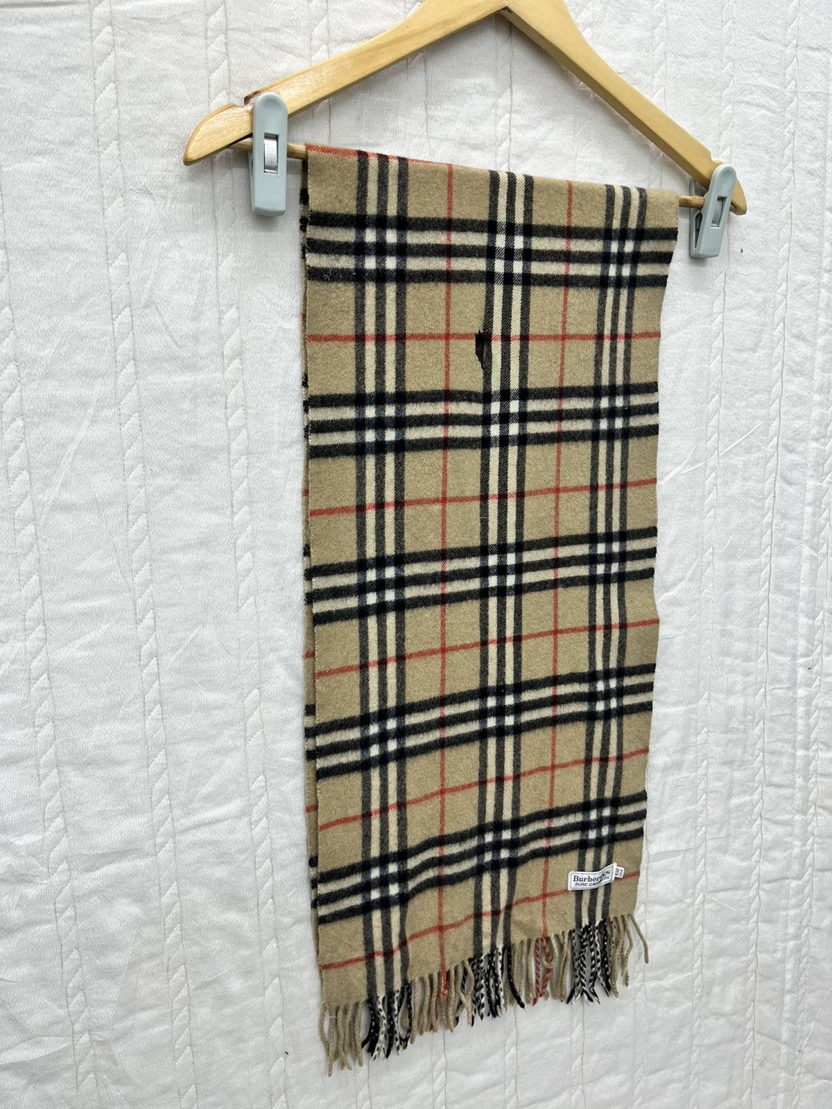 Burberry × Vintage STEALS🔥BURBERRY NOVA CHECK CASHMERE SCARF Size ONE SIZE - 6 Thumbnail