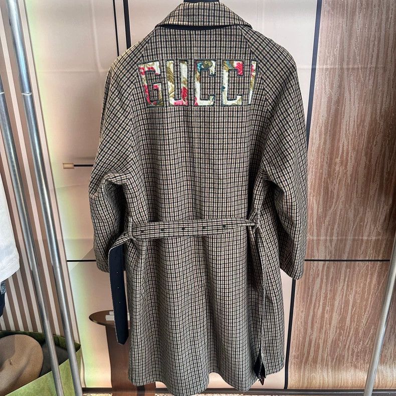 Gucci Gucci Floral embroidery logo double-sided tweed coat 2501-N Size US S / EU 44-46 / 1 - 1 Thumbnail