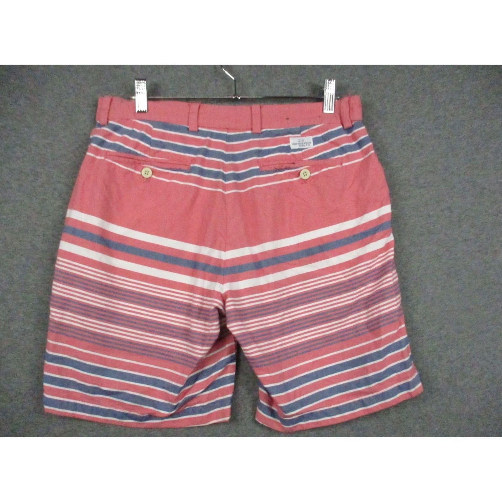 Vineyard Vines Vineyard Vines Shorts Men 32 Flat Front Breaker Short Salmon Blue Stripe Size US 32 / EU 48 - 3 Thumbnail