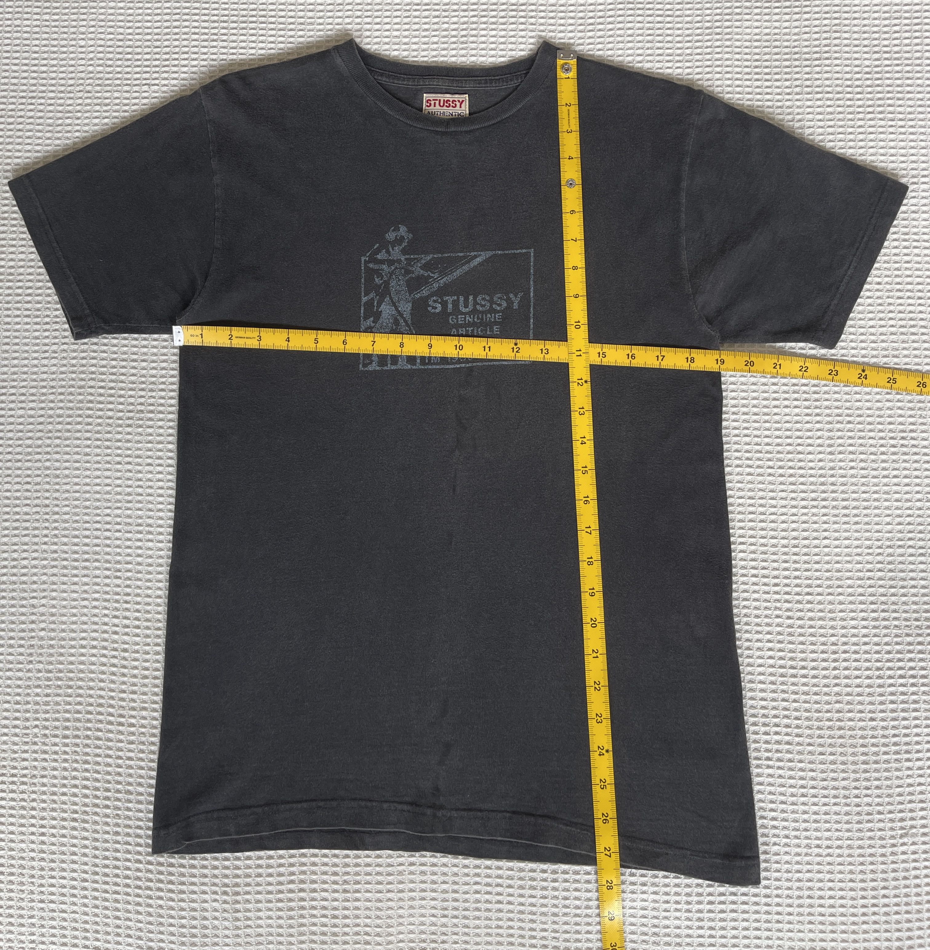 Stussy Vintage90s🔥Stussy Genuine Article🔥Box Logo Faded Black Tee Size US M / EU 48-50 / 2 - 5 Thumbnail
