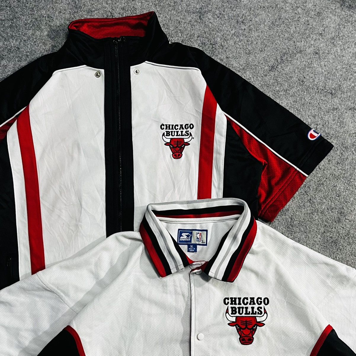 Champion NBA CHICAGO BULLS 90s WARM UP SHOOTING SHIRT Size US S / EU 44-46 / 1 - 8 Thumbnail