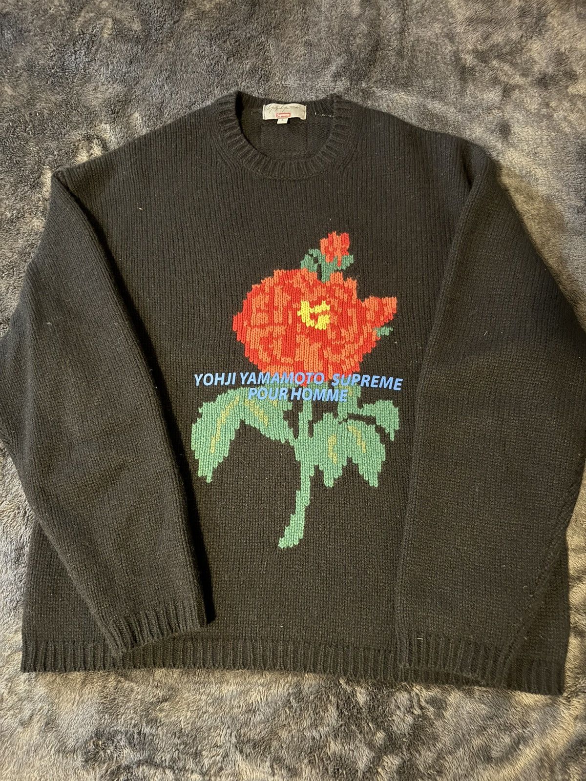 Yohji Yamamoto Supreme Sweater | Grailed