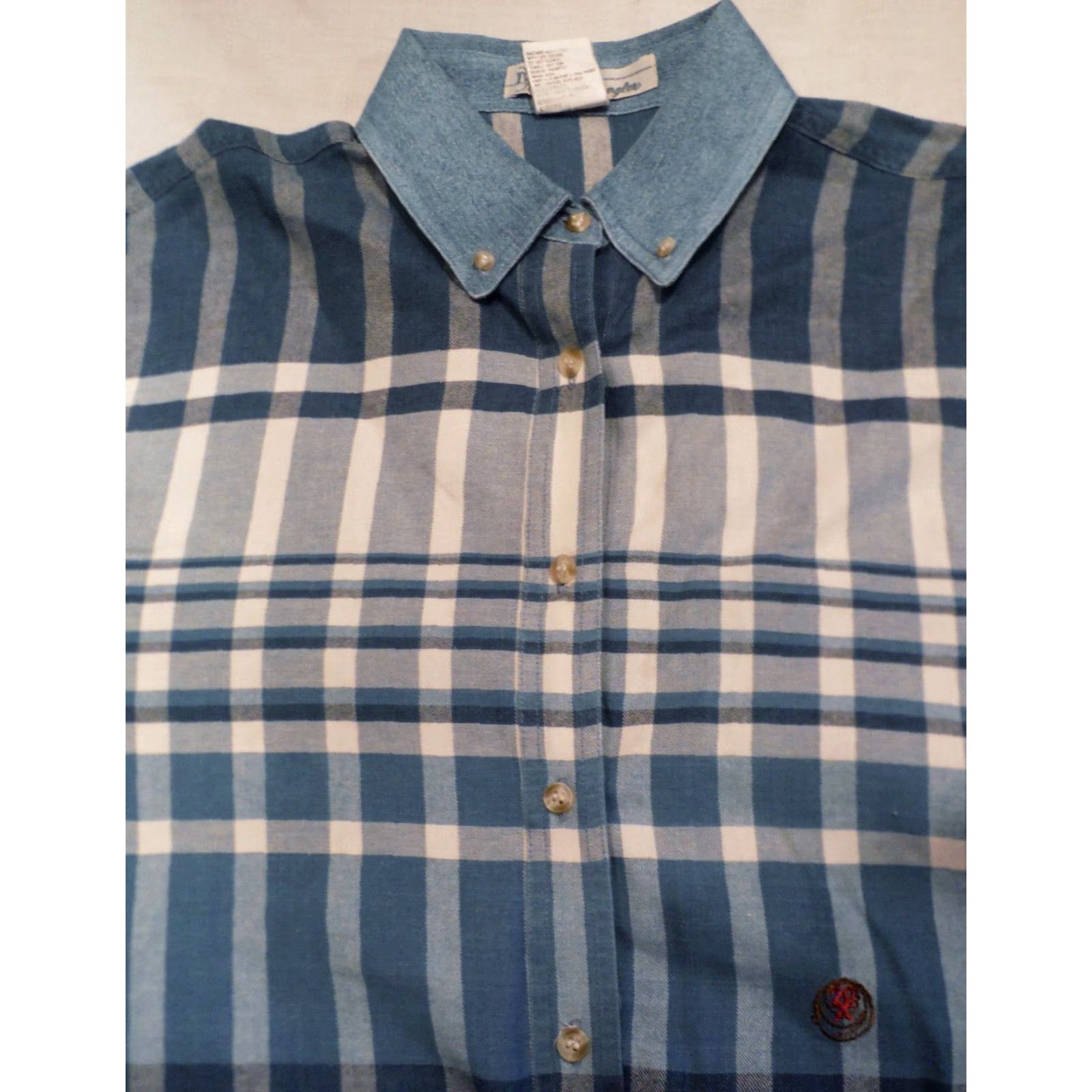 Wrangler MENS TWENTY X WRANGLER Western Shirt Striped Cotton Long Sleeve Adult M White/Blue Pink Rockabilry SZ M Size US M / EU 48-50 / 2 - 5 Thumbnail