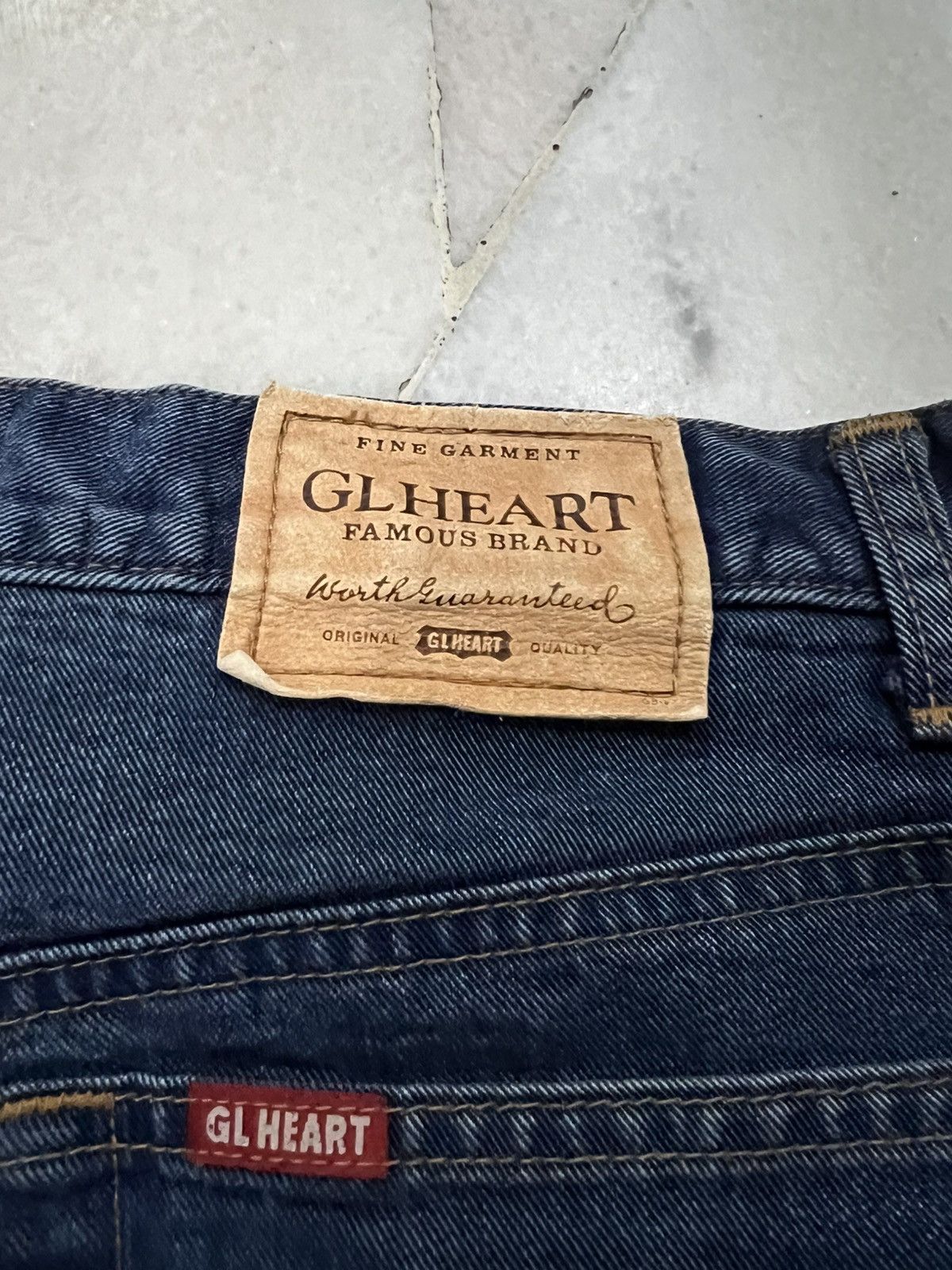 Japanese Brand × Vintage 💥BAGGY💥VINTAGE 90’s STYLE GL HEART DESIGNED BY GEORGIA LOVE Size US 32 / EU 48 - 13 Thumbnail
