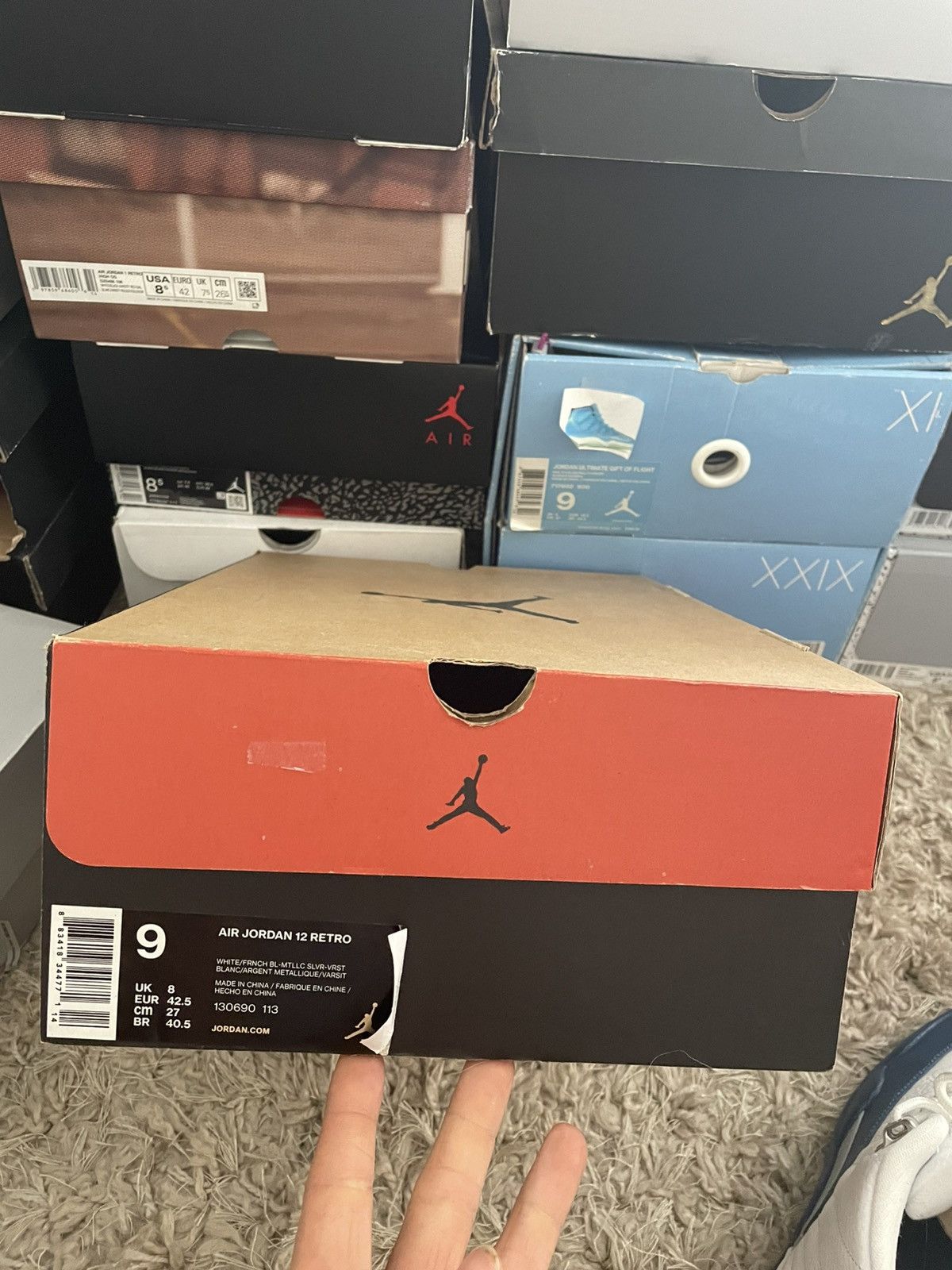 Jordan Brand Jordan 12 French Blue Size US 9 / EU 42 - 10 Thumbnail