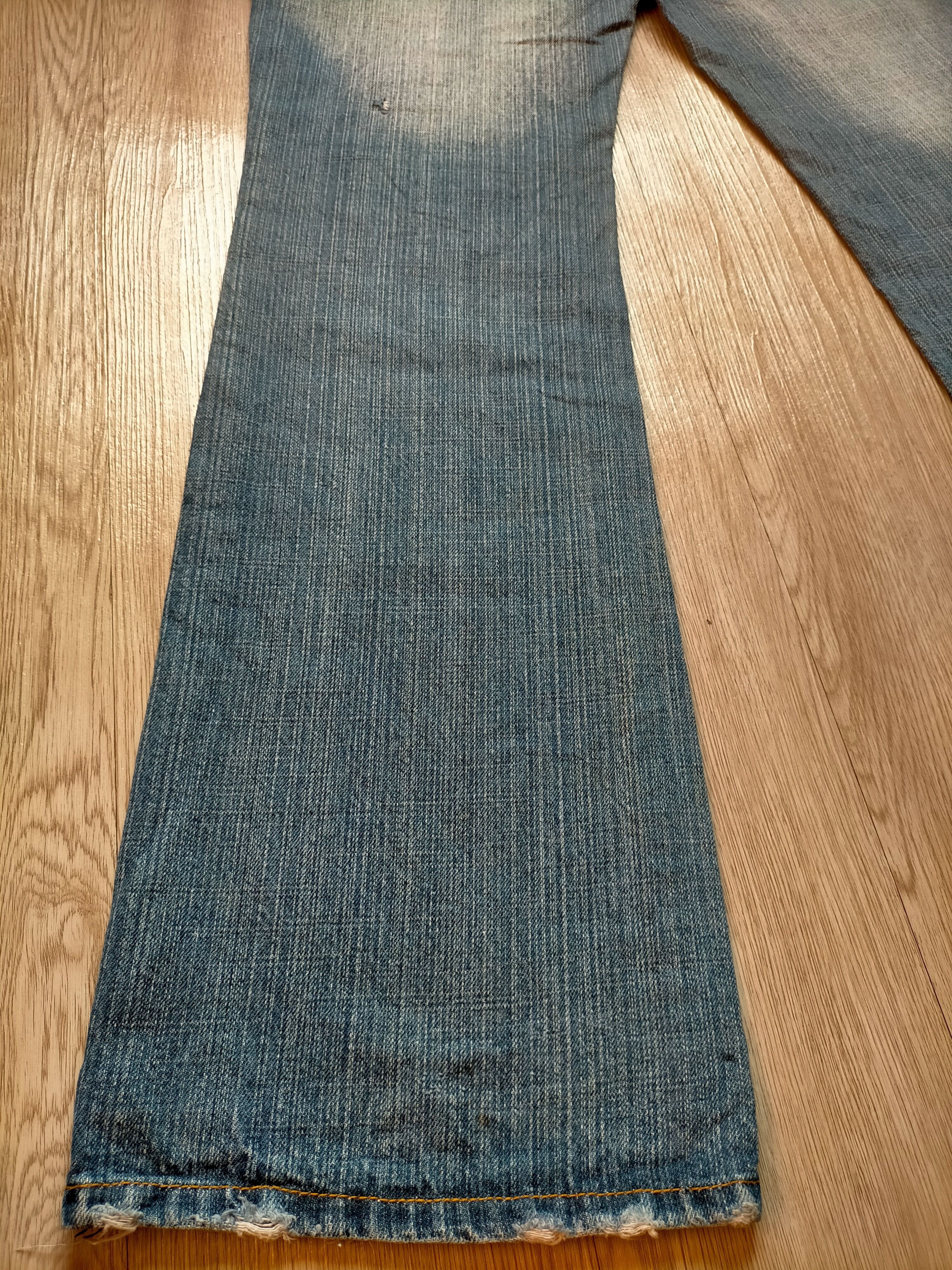 If Six Was Nine Flare Jeans Shaqiru Japan Patchwork Boot cut Blue Jeans Size US 31 - 16 Thumbnail