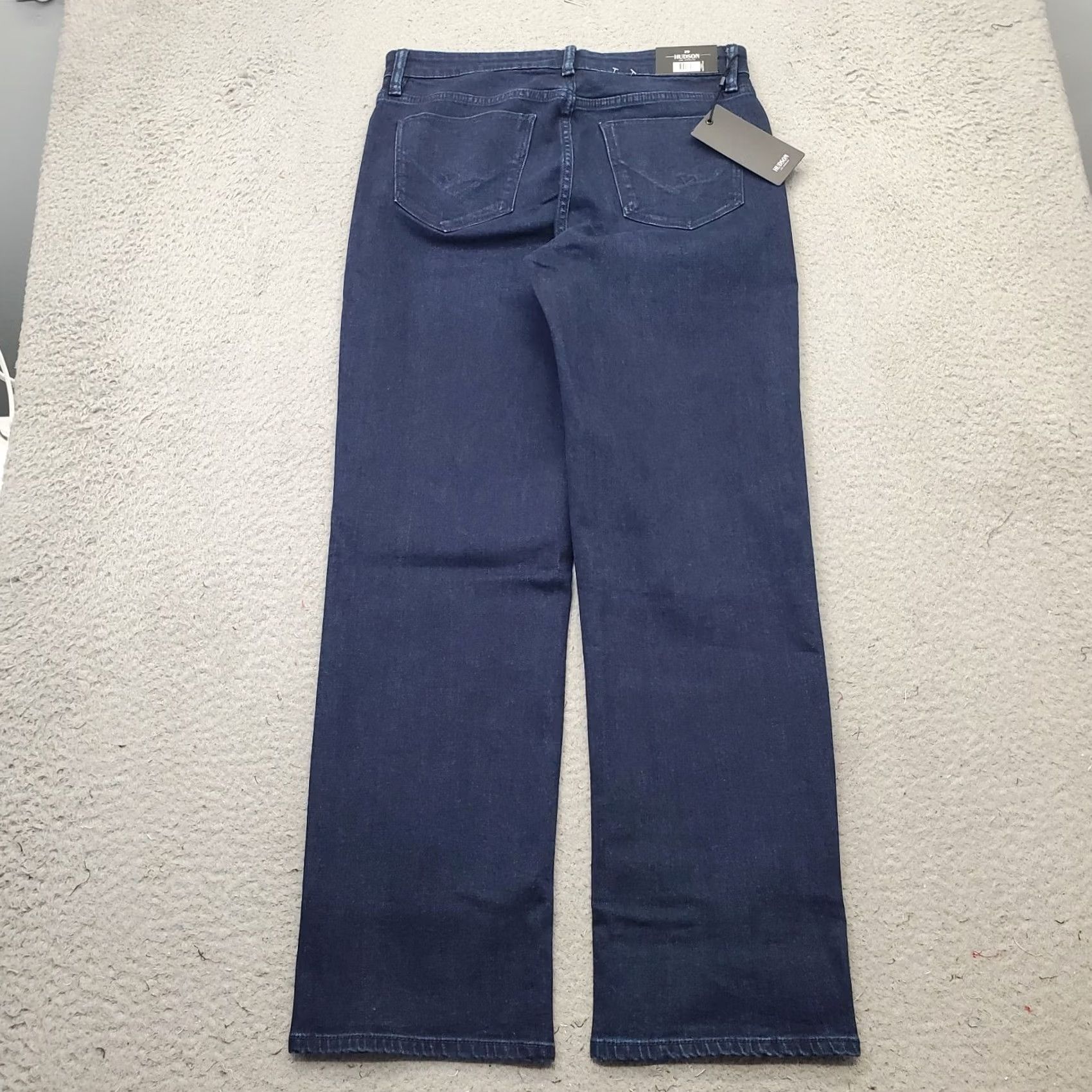 Hudson Hudson Jeans Womens Size 8 Blue Denim Dark Wash Stretch Straight Leg Streetwear Size 30" / US 8 / IT 44 - 2 Thumbnail