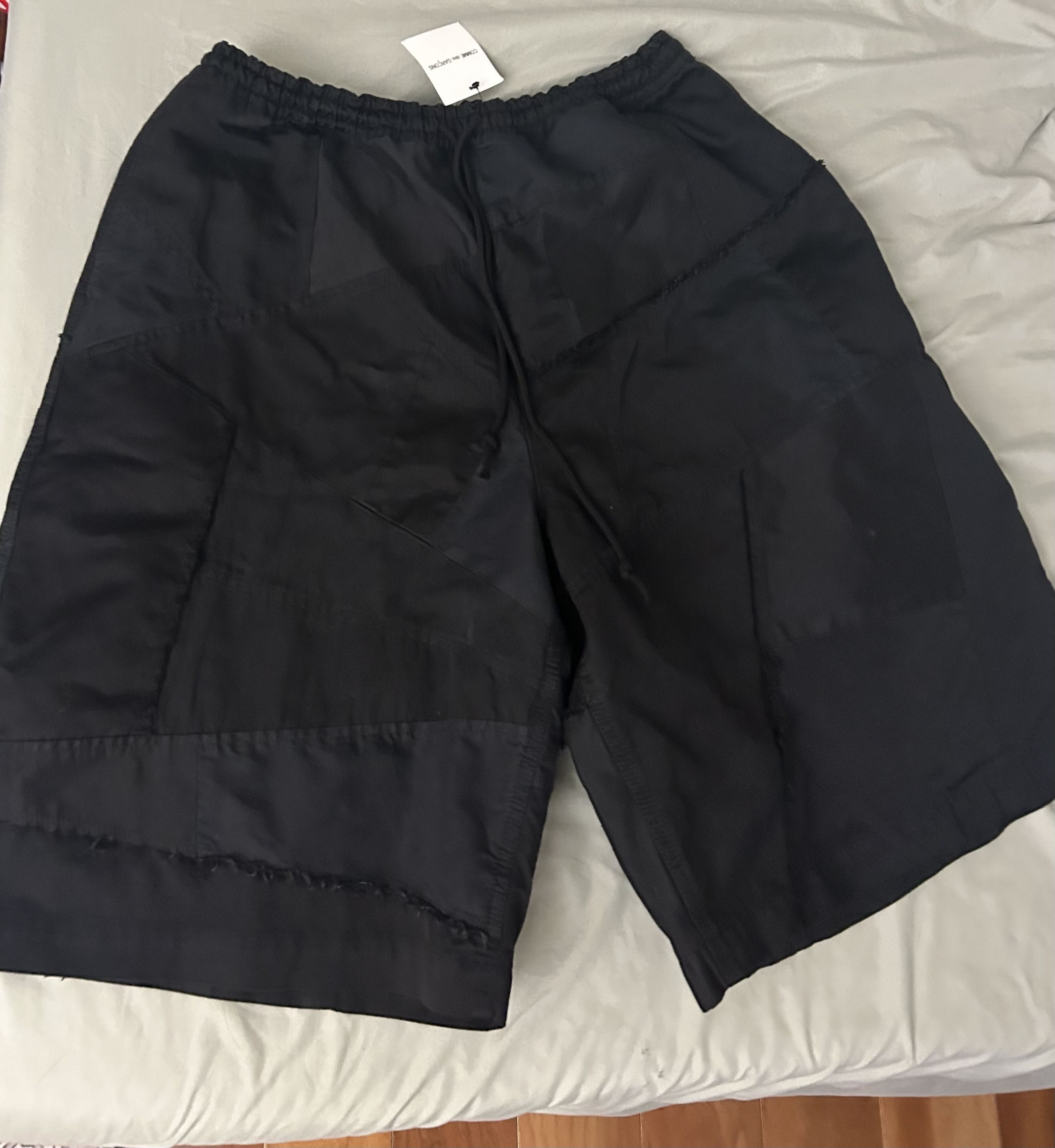 Comme des Garcons Homme Plus Dyed Patchwork Shorts 'Black' Size L Size US 34 / EU 50 - 3 Thumbnail