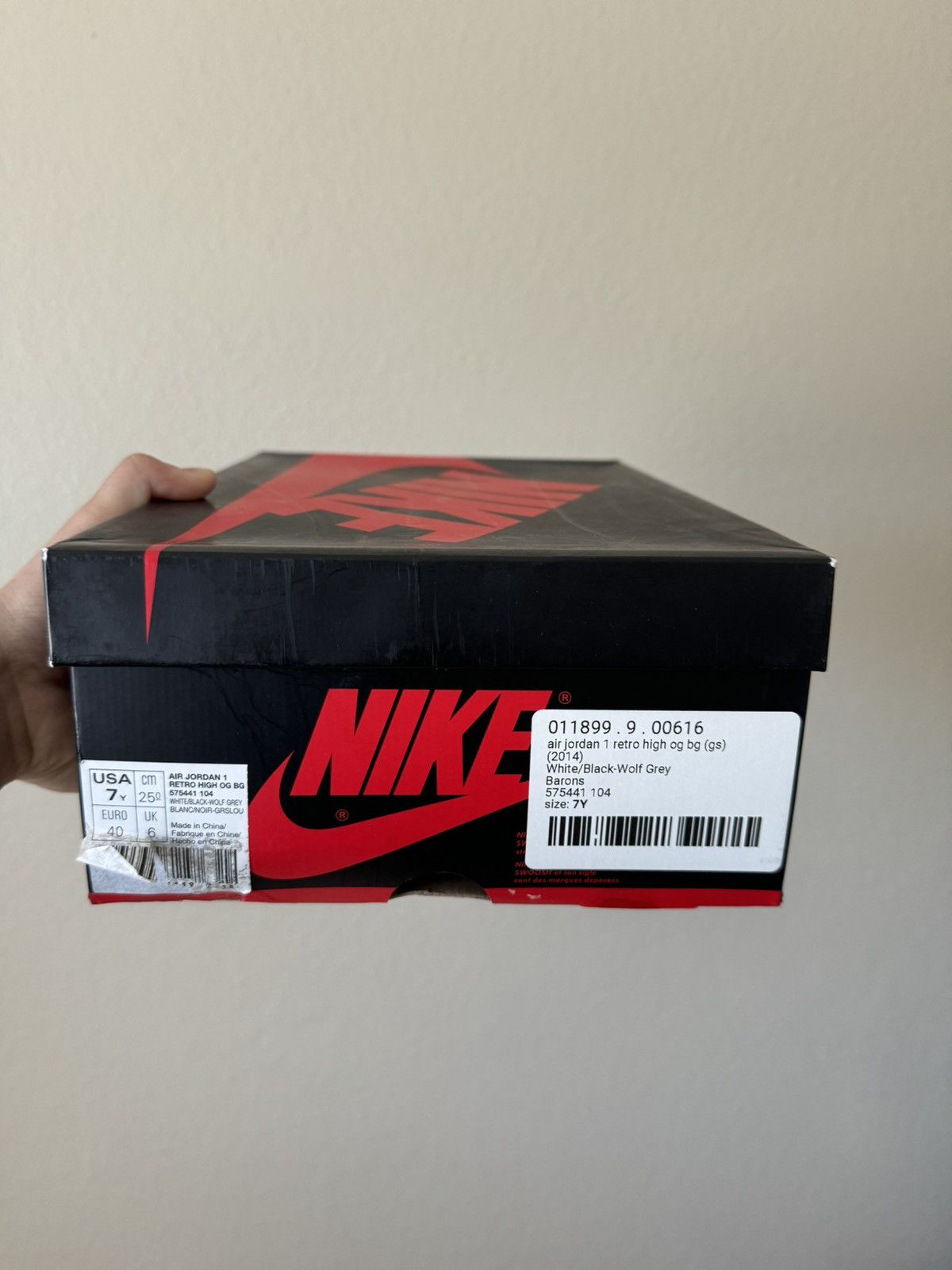 Nike Jordan 1 baron Gs Size 7y Size US 7 / EU 40 - 13 Thumbnail