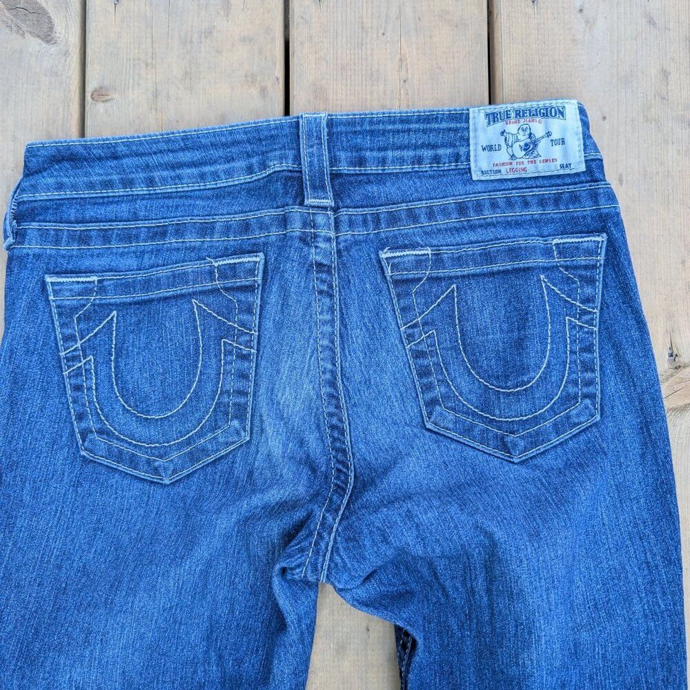 True Religion True Religion Jeans Women 29 Blue Denim Medium Wash Skinny Size 29" - 9 Thumbnail