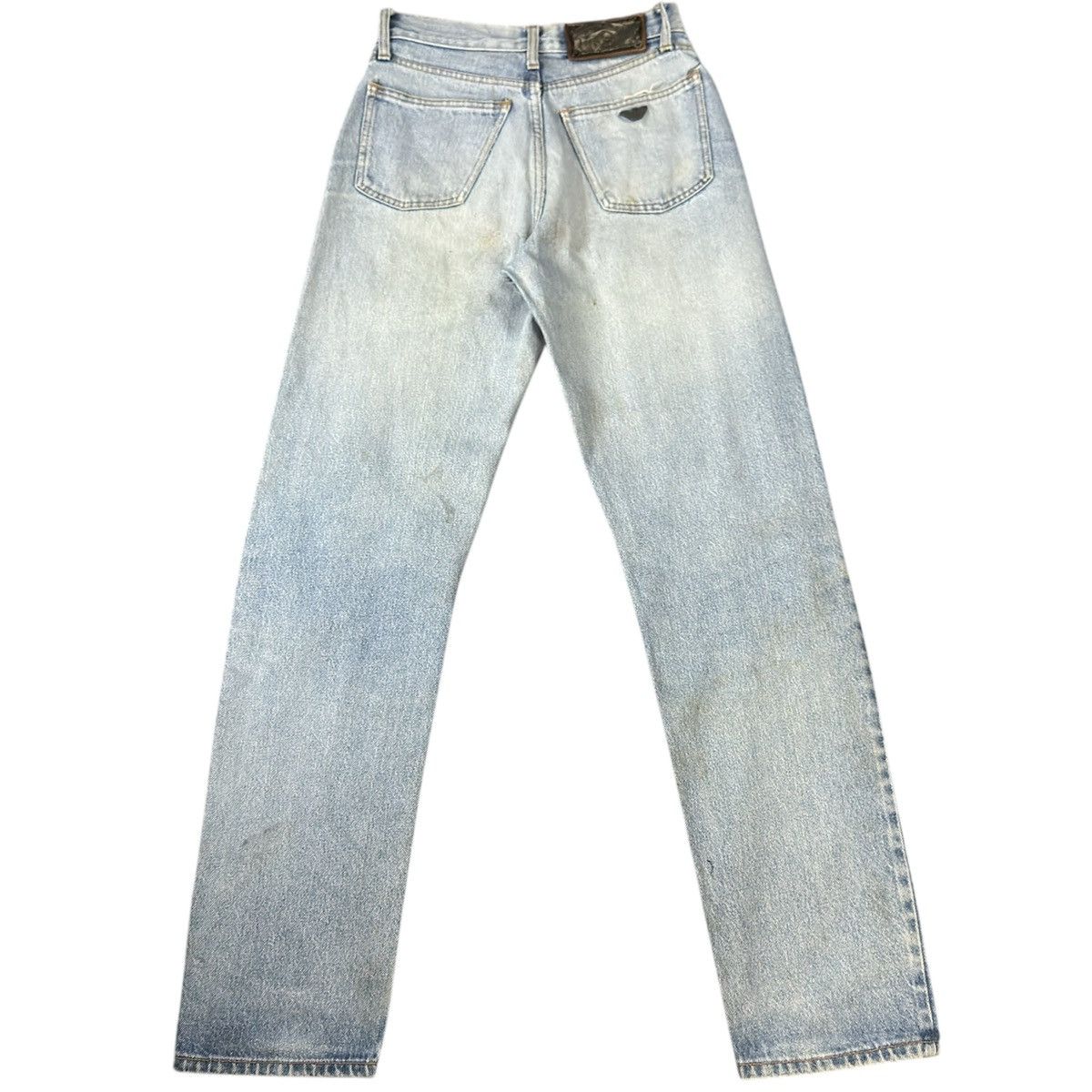 Armani Vintage 90s Armani Dirty Wash Metal Logo Jeans Amiri Style Size US 28 / EU 44 - 2 Thumbnail
