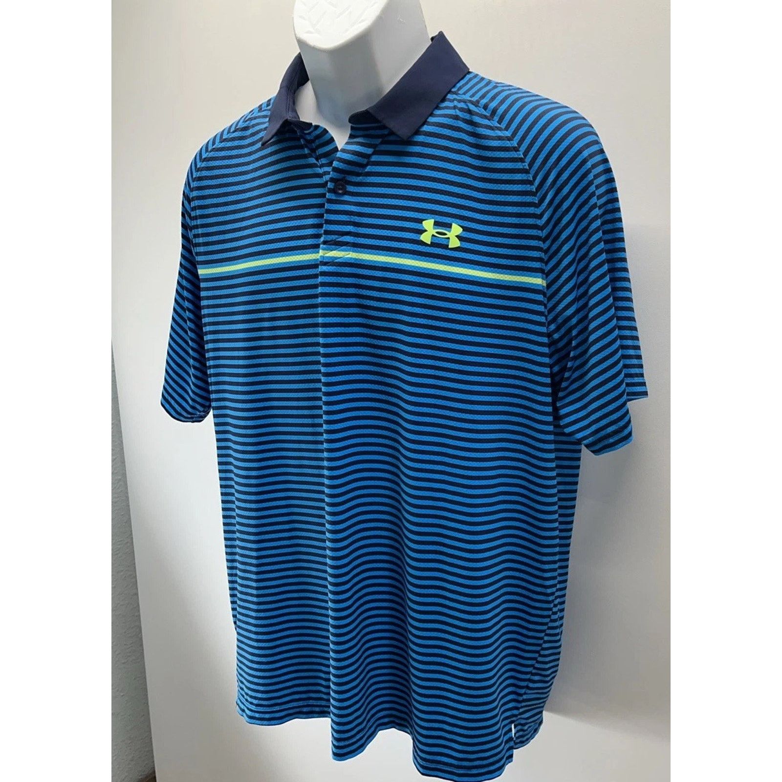 Under Armour Under Armour Men's UA Iso-Chill Striped Polo Large Size US L / EU 52-54 / 3 - 4 Thumbnail