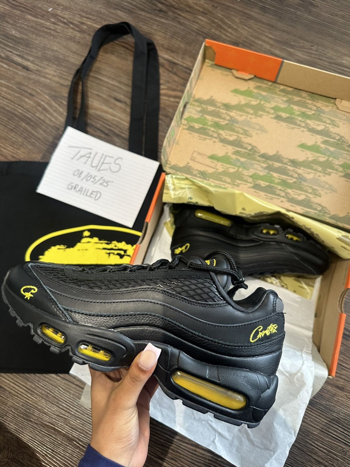Corteiz × Nike Corteiz X Nike Air Max 95 “Honey Blacks” Size US 8 / EU 41 - 2 Thumbnail