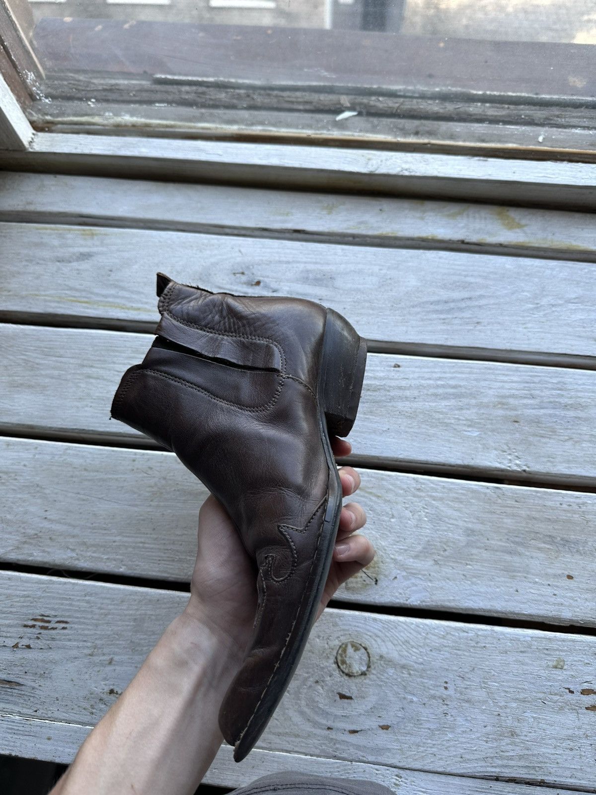 Other 🚨 WESTERN BROWN WOMEN Y2K BOOTS Y2K LEATHER SIZE 36 Size US 6 / IT 36 - 4 Thumbnail