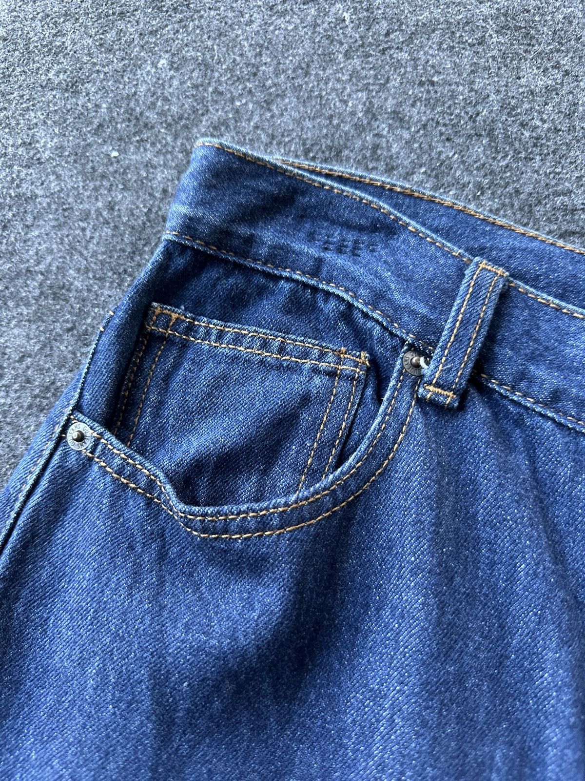 GU × Japanese Brand × Uniqlo Vintage Gu Uniqlo Super Baggy Loose Denim D143 Size US 30 / EU 46 - 6 Thumbnail