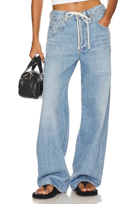 Citizens Of Humanity Citizens of Humanity $298 Brynn Drawstring Trouser Jean 25 Size 25" / US 0 / IT 36 - 2 Thumbnail
