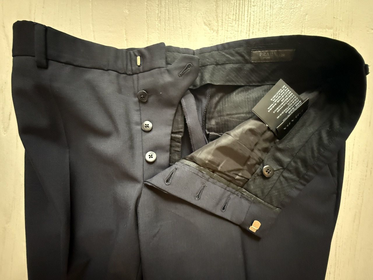 Prada Prada 3 piece suit Midnight Blue Navy 52 52R Size 52R - 6 Thumbnail