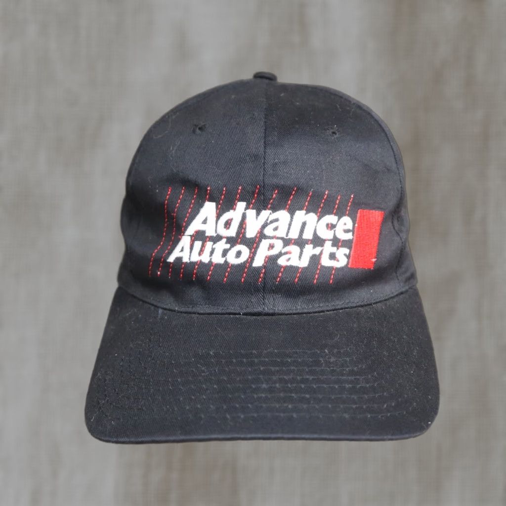 Vintage ADVANCED AUTO PARTS Black Baseball Cap Adjustable Mens Size ONE SIZE - 1 Thumbnail