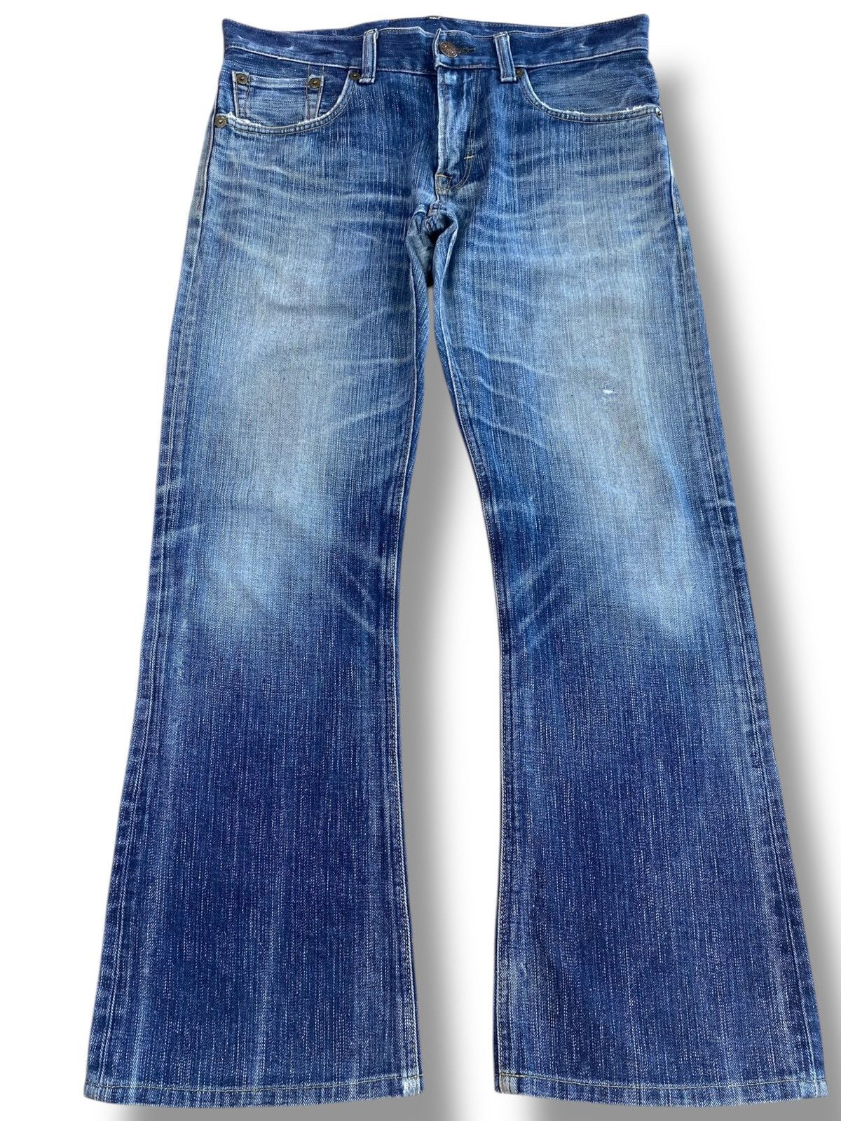 Edwin Edwin Whiskers Faded Wash Style Bootcut Jeans Size US 34 / EU 50 - 1 Thumbnail