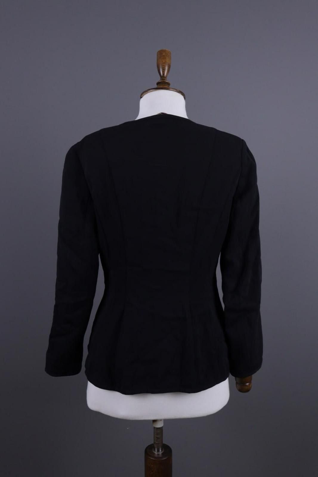 Eton Eton Black V-Neck Single Breasted Blazer Jacket Size 42 Size M / US 6-8 / IT 42-44 - 12 Thumbnail
