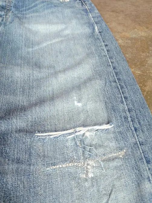 Levi's × Vintage Vintage Levis 501 Straight Leg Distressed Jeans 34x31 Size US 34 / EU 50 - 5 Thumbnail