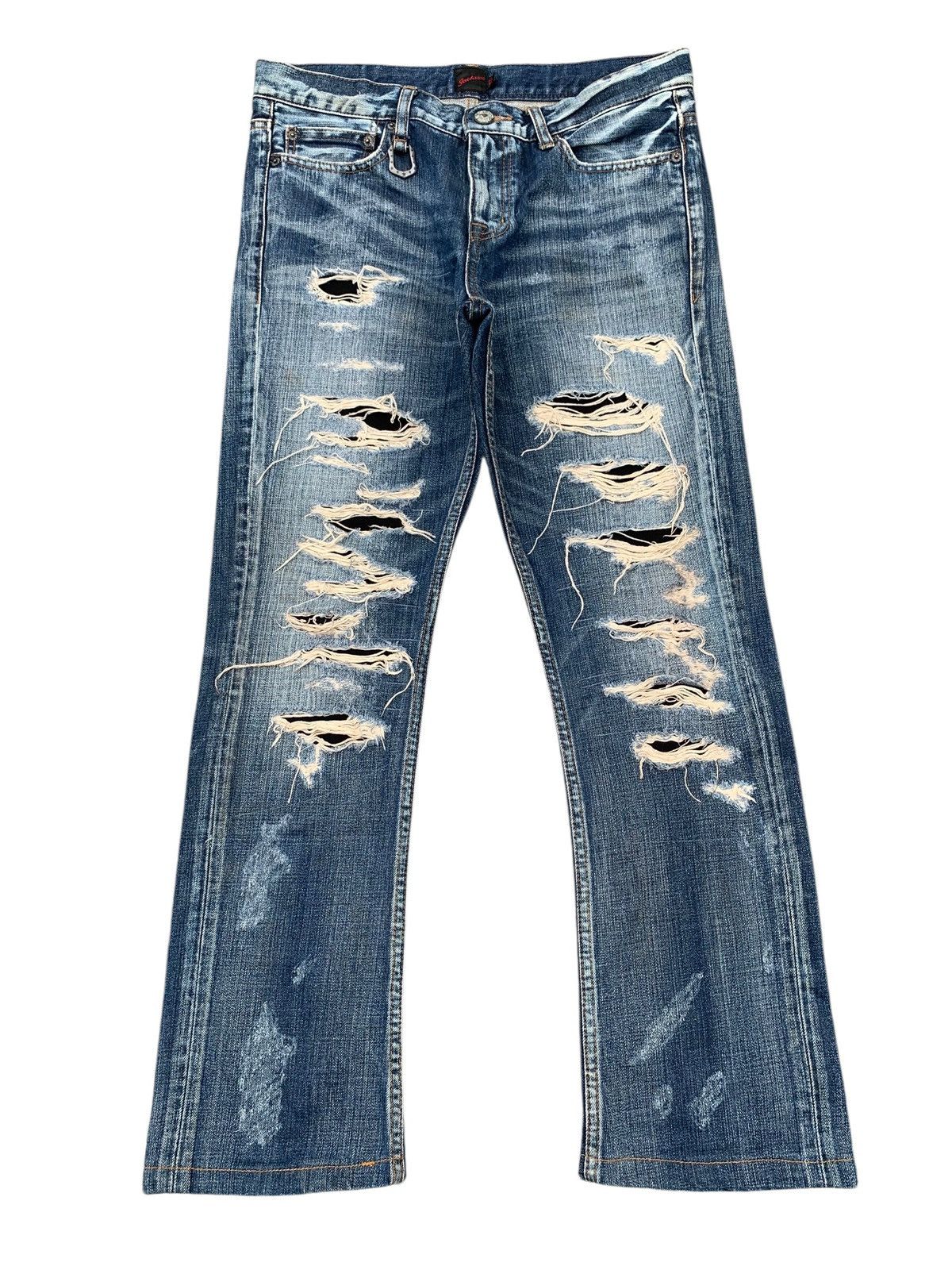 JACKROSE RARE💥FLARE JACKROSE TRASHER MUDWASH DISTRESSED DENIM Size US 32 / EU 48 - 2 Thumbnail