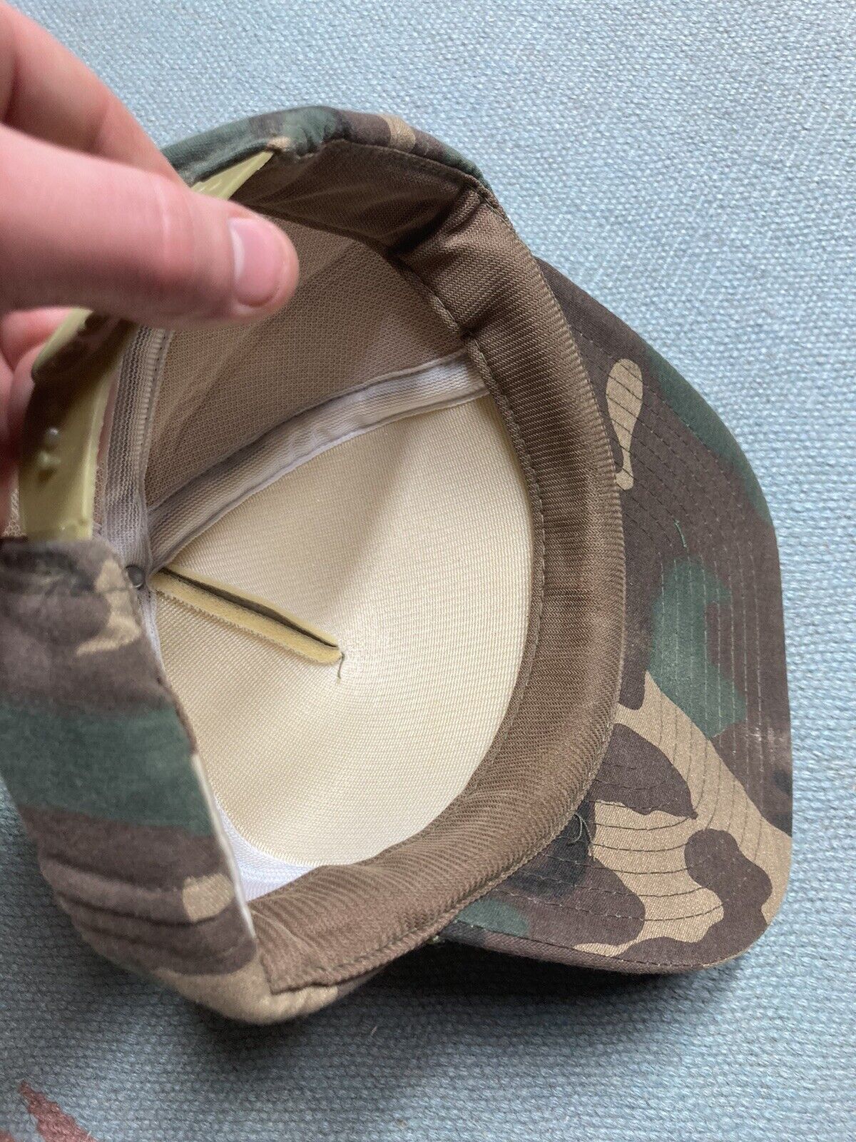 Vintage VTG SnapBack hat camo blank woodland hunting 80s 90s foam Size ONE SIZE - 9 Thumbnail