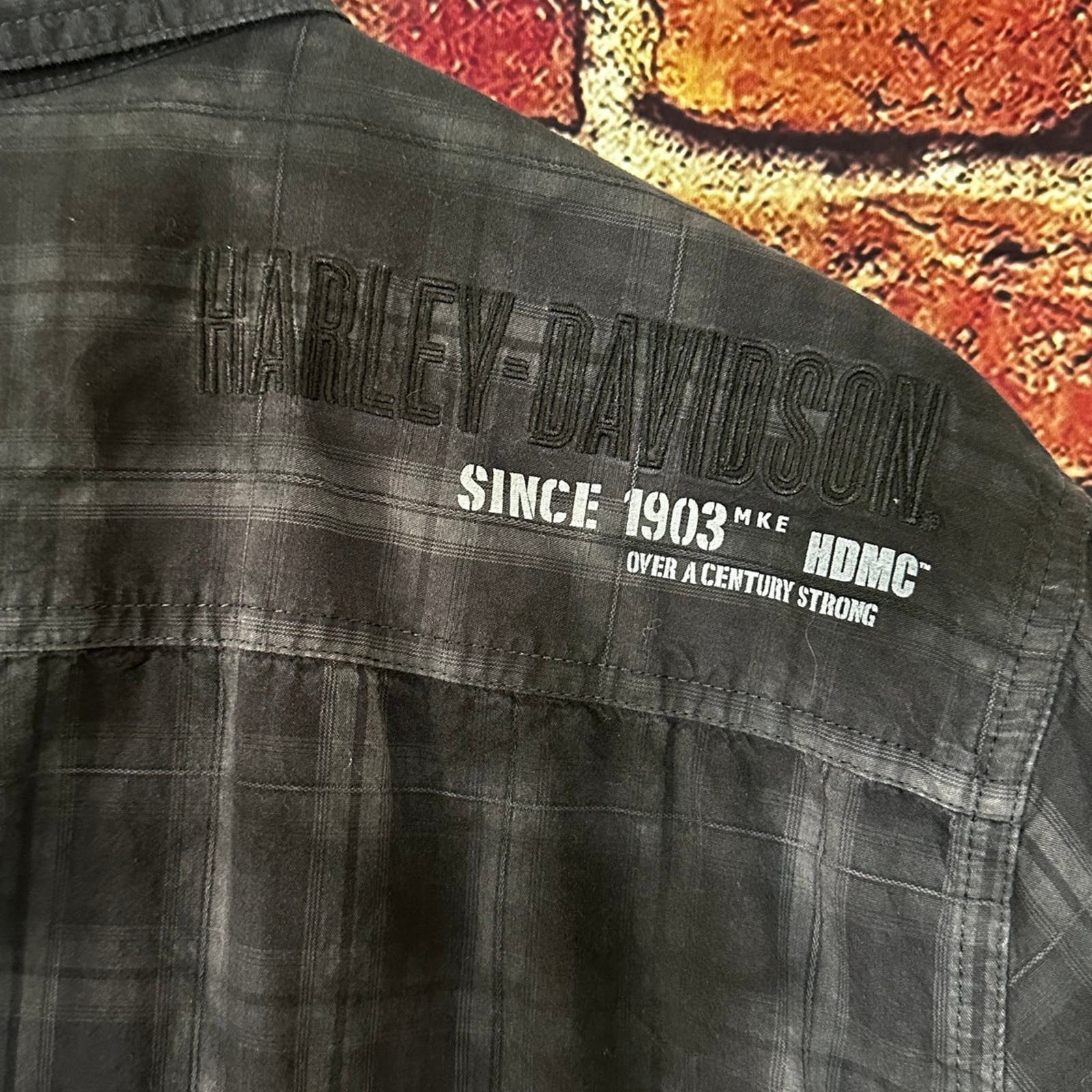 Harley Davidson Harley Davidson short sleeve button down shirt Size US L / EU 52-54 / 3 - 4 Thumbnail