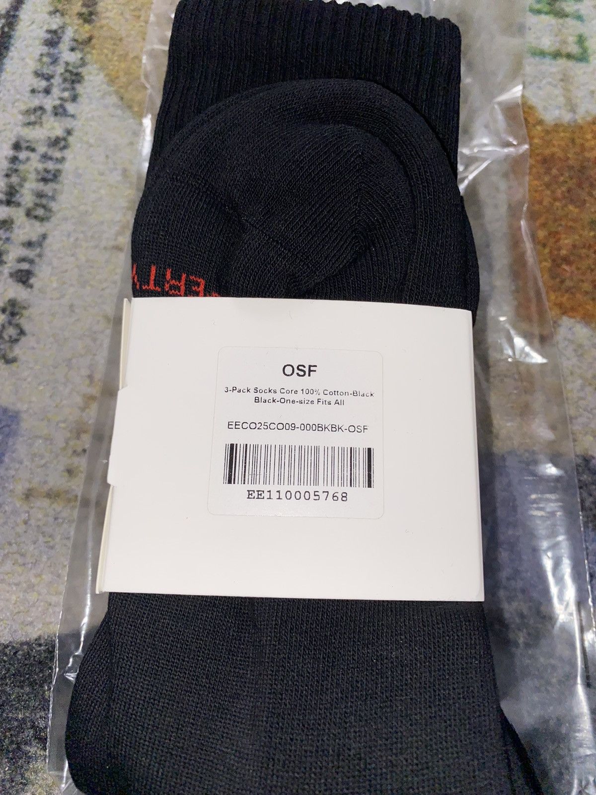 Eric Emanuel Eric Emanuel EE Crew Socks (3 Pack) Size ONE SIZE - 3 Thumbnail