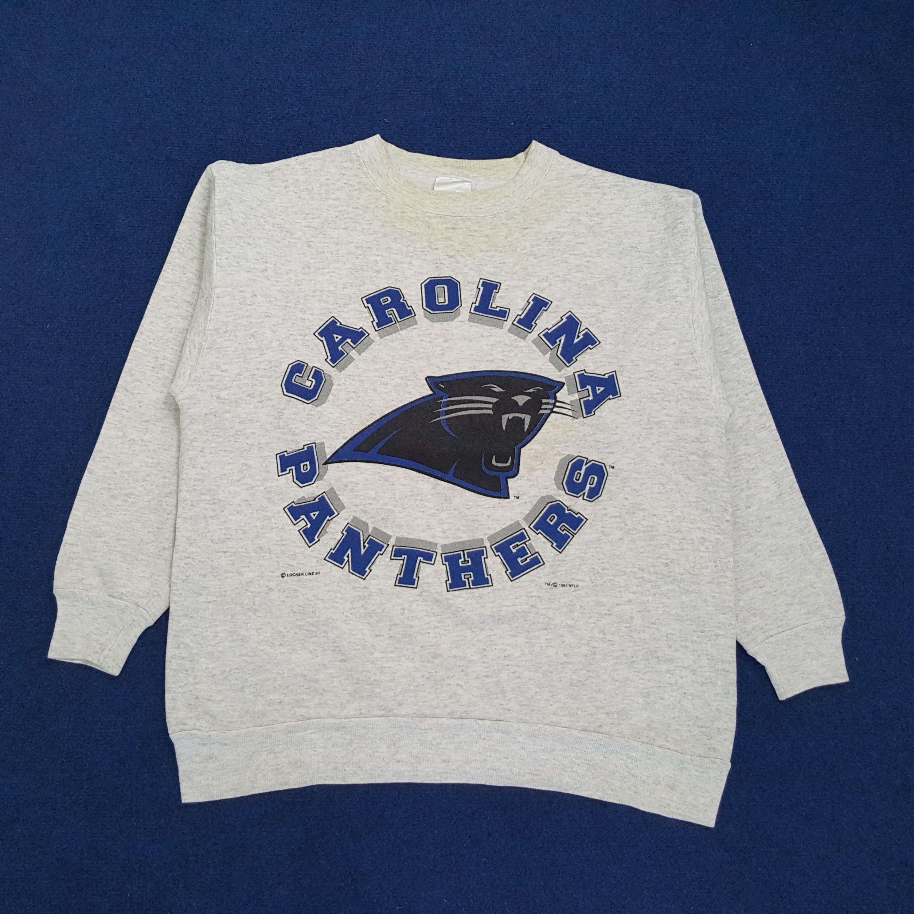 NFL × Vintage Vintage Carolina Panthers American Football Team Sweatshirt Size US M / EU 48-50 / 2 - 1 Thumbnail