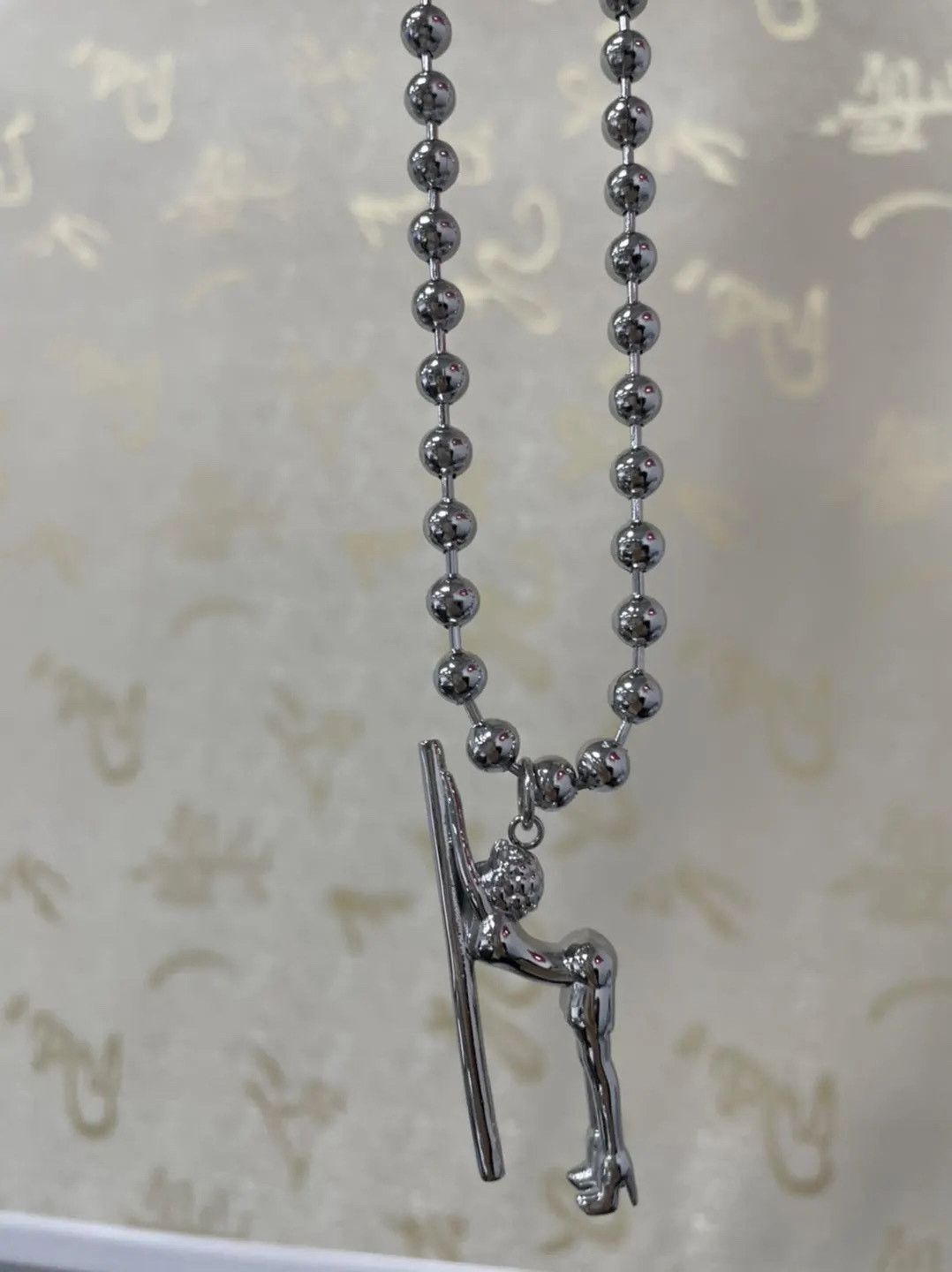 Japanese Brand Look Don't Touch Ugly Wrld Stainless steel Chain Size ONE SIZE - 2 Thumbnail