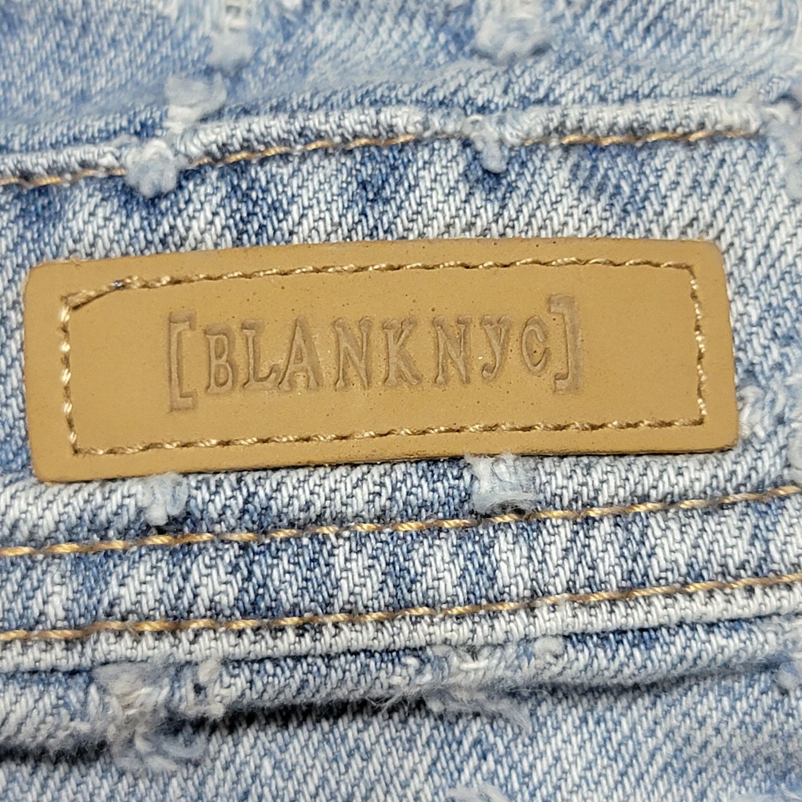 BLANKNYC Blank NYC Textured Denim Shortalls - Size 27 Size 33" - 7 Thumbnail