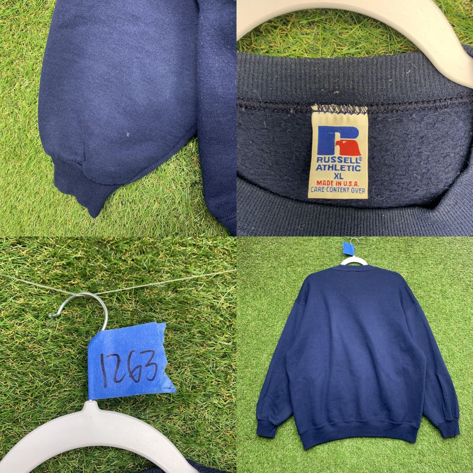 Russell Athletic VINTAGE Russell Athletic Sweatshirt Mens XL Blue Crewneck Fleece Made USA Size US XL / EU 56 / 4 - 8 Thumbnail