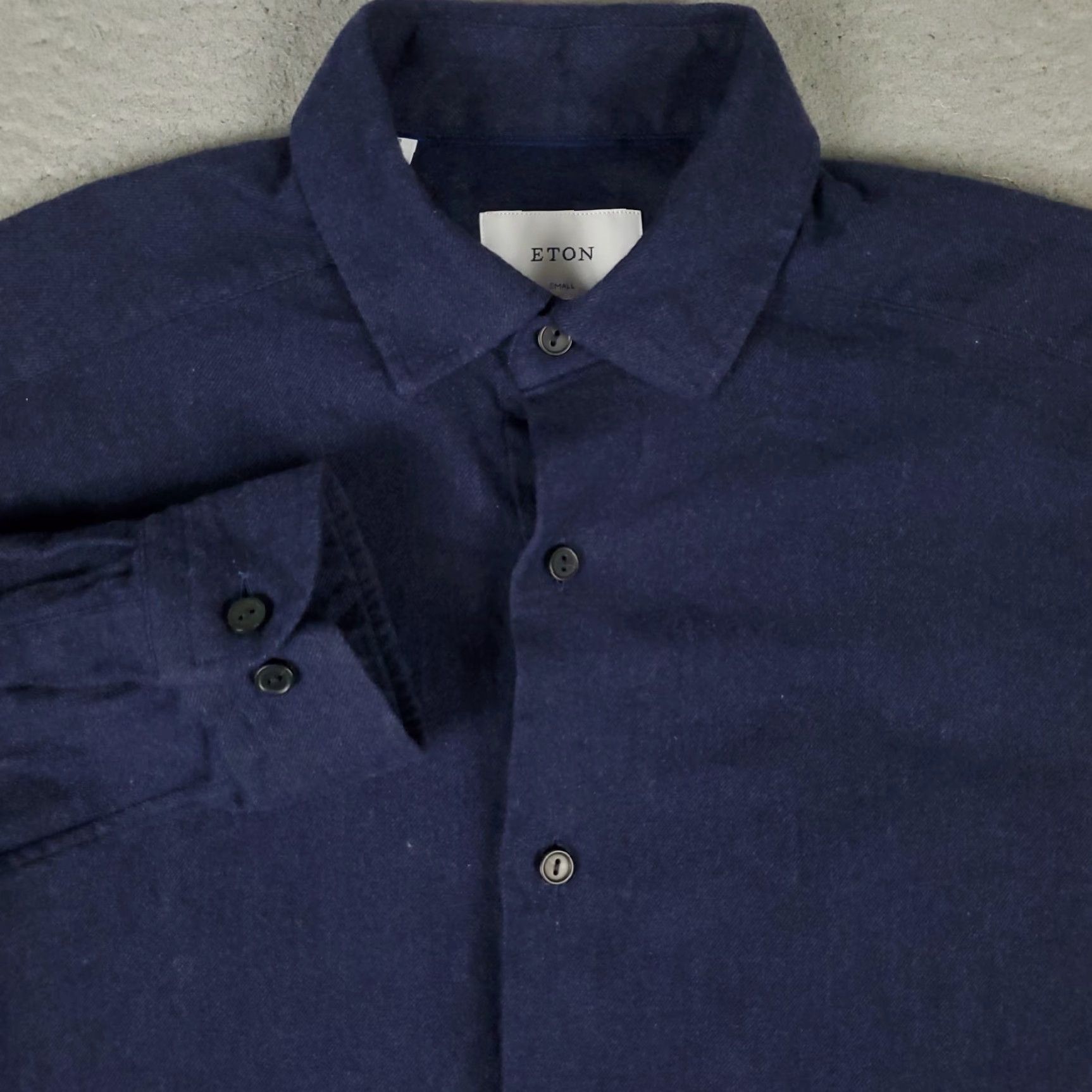Eton Eton Shirt Mens Size S Blue Flannel Button-Up Long Sleeve Casual Cotton Size US S / EU 44-46 / 1 - 2 Thumbnail