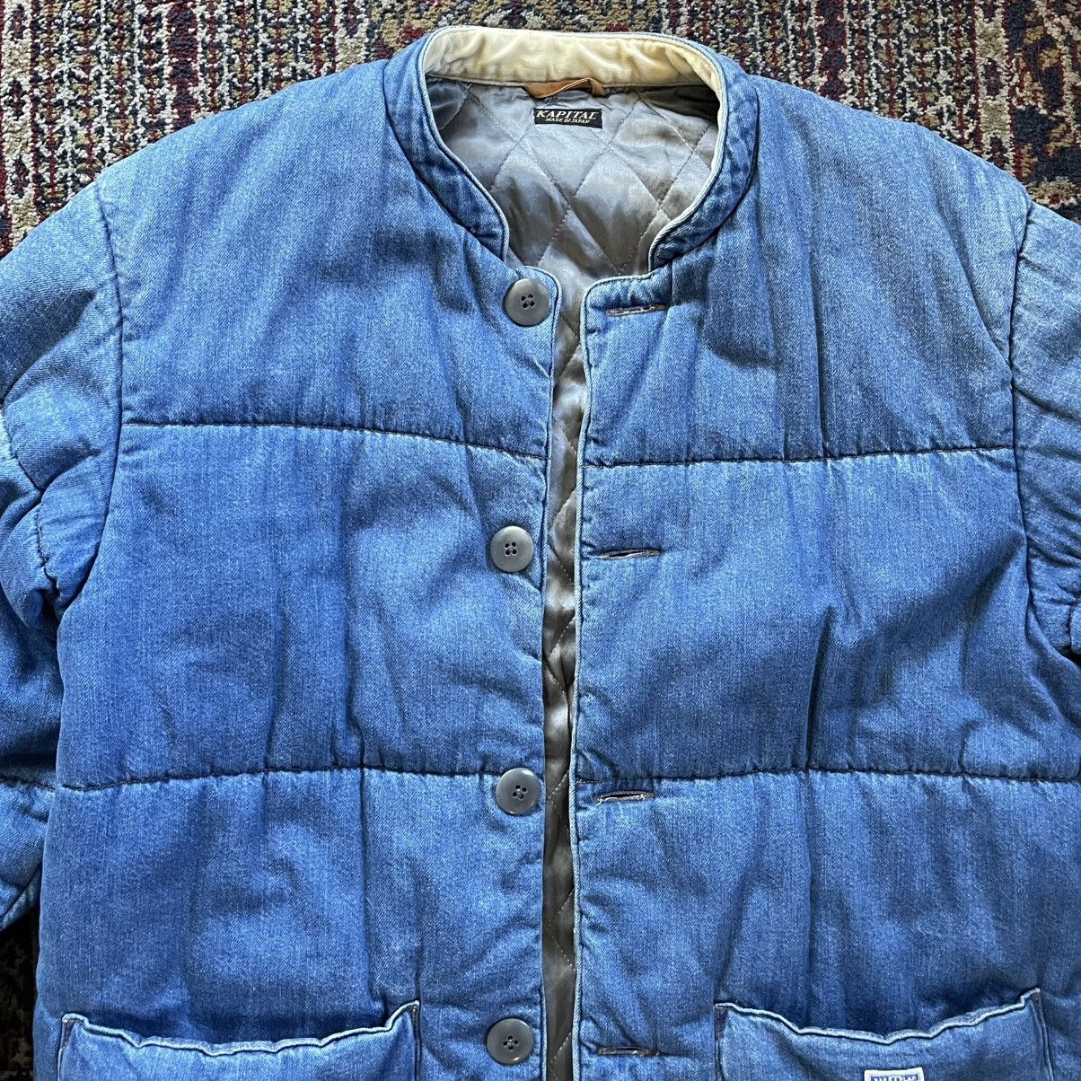 Kapital Kapital Quilted Samu Blouson - 8oz Washed Indigo Denim sz 3 Size US L / EU 52-54 / 3 - 3 Thumbnail