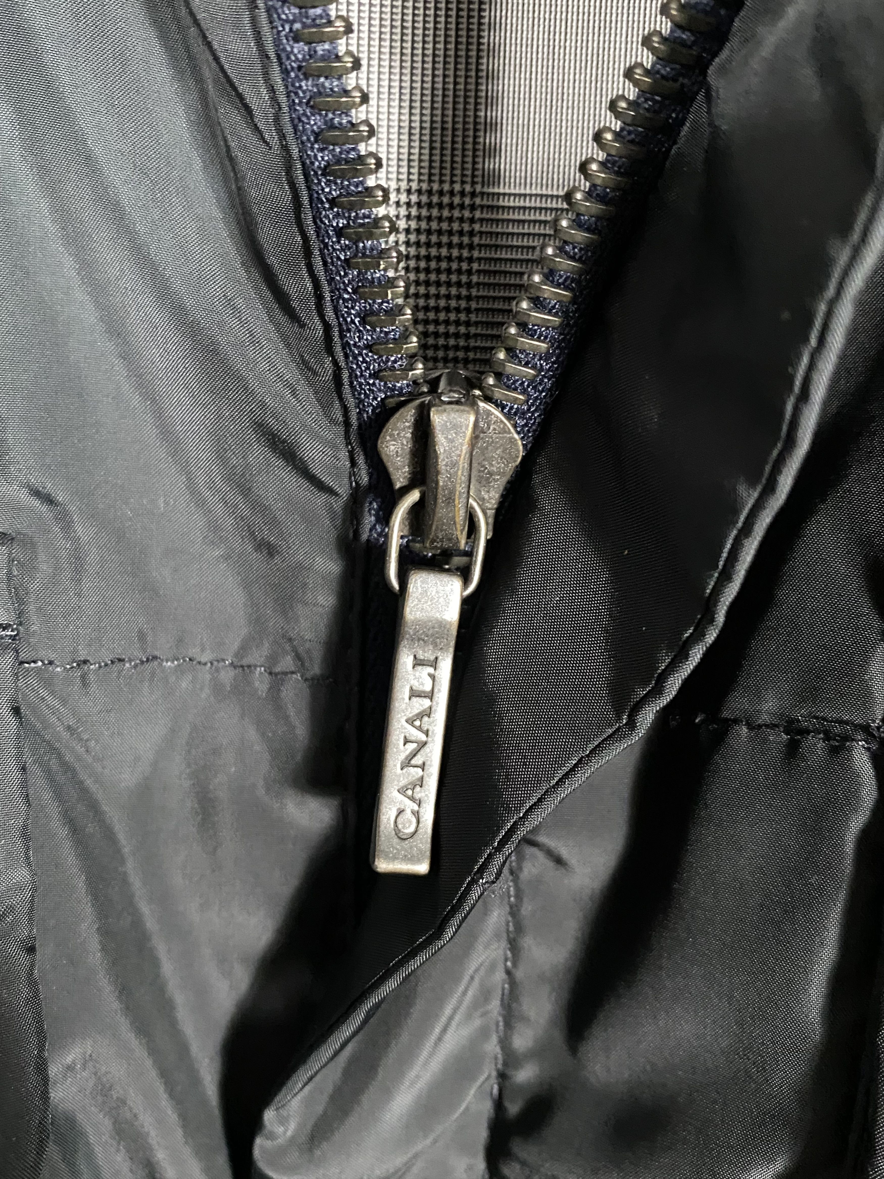 Canali Canali Rain and Wind Tech Black Nylon Jacket Size US M / EU 48-50 / 2 - 3 Thumbnail