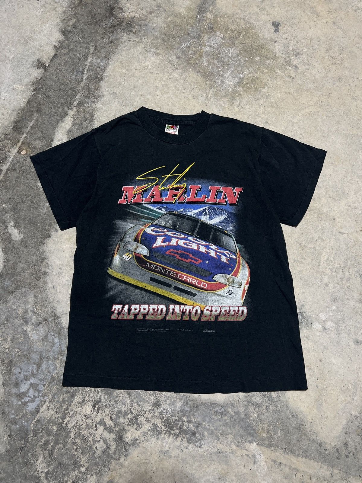 Vintage Vintage Sterling Marlin NASCAR Driver Coors Light Promo Tee Size US L / EU 52-54 / 3 - 1 Thumbnail
