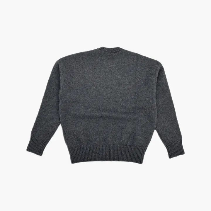 AMI AMIPARIS Wool Round Neck Sweater with Heart Logo -2507 Size US S / EU 44-46 / 1 - 3 Thumbnail