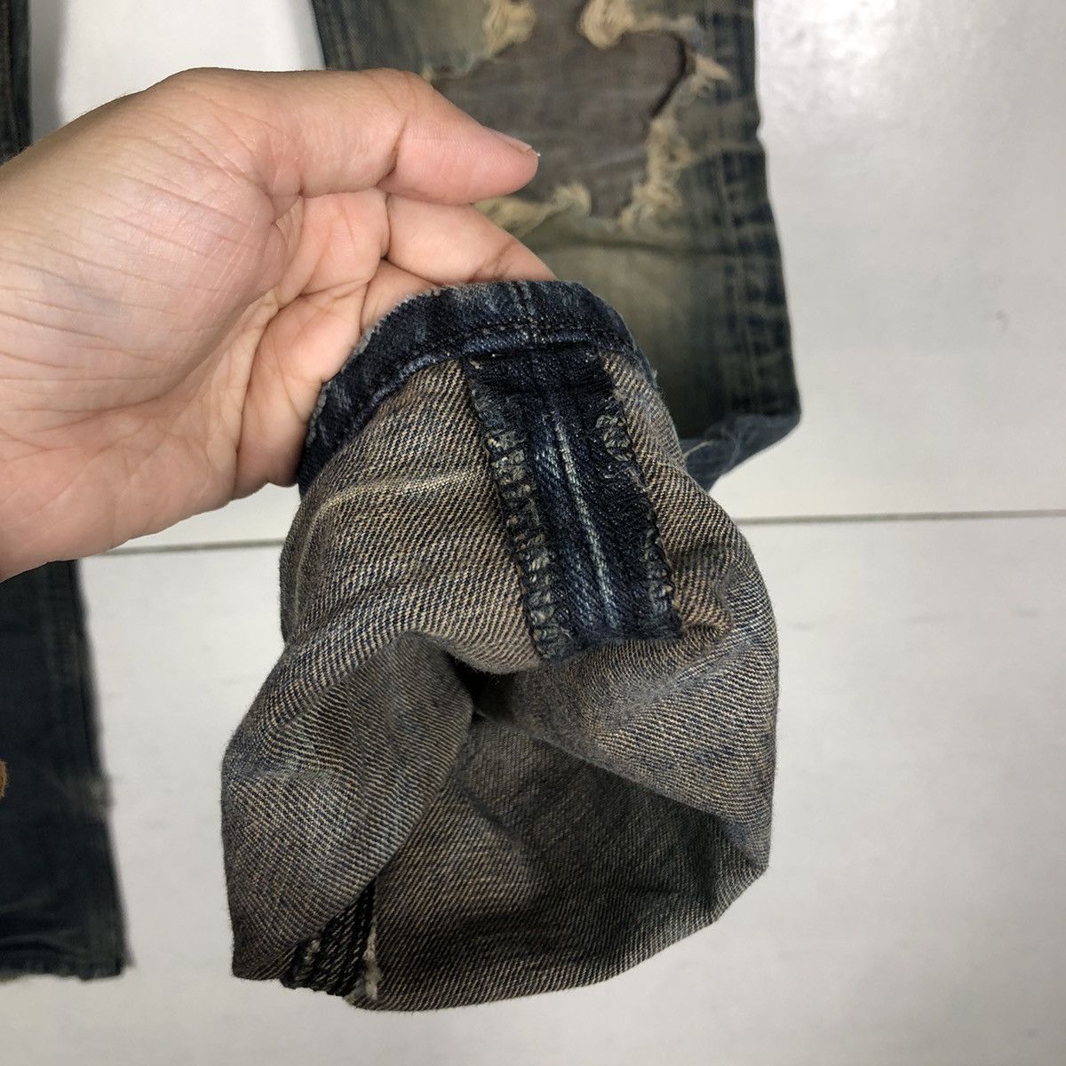 Japanese Brand 🔥90’s VINTAGE STRAIGHT CUT DISTRESSED DENIM JEANS LEE Size US 32 / EU 48 - 14 Thumbnail