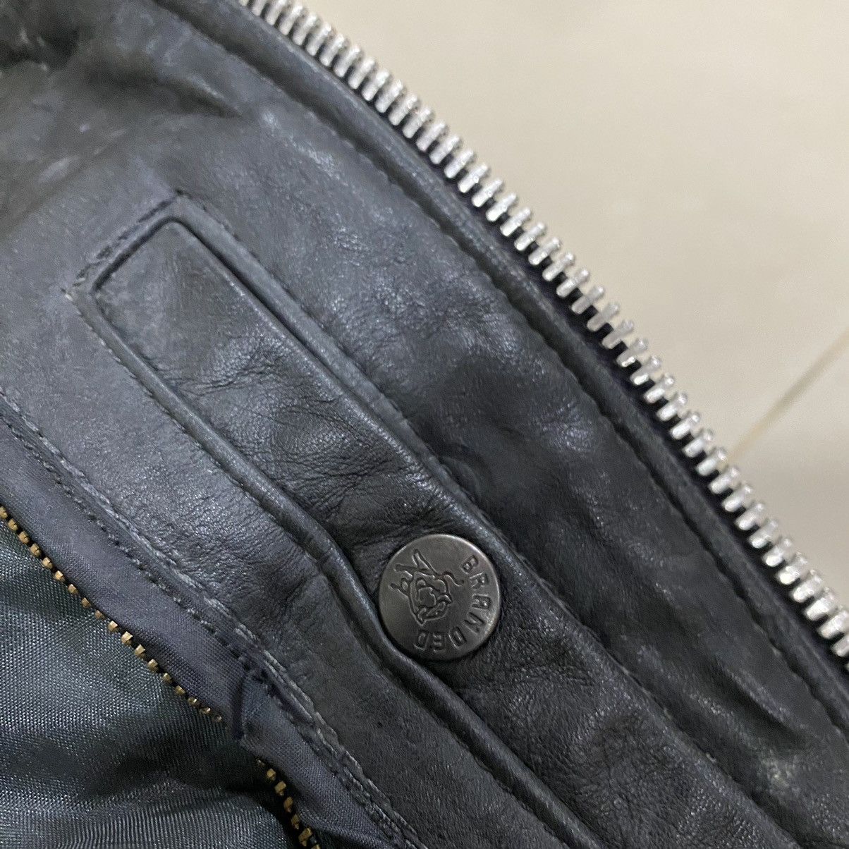 Branded Leather 🔥VINTAGE BRANDED GARMENTS CAFE RACER LEATHER JACKET Size US S / EU 44-46 / 1 - 11 Thumbnail