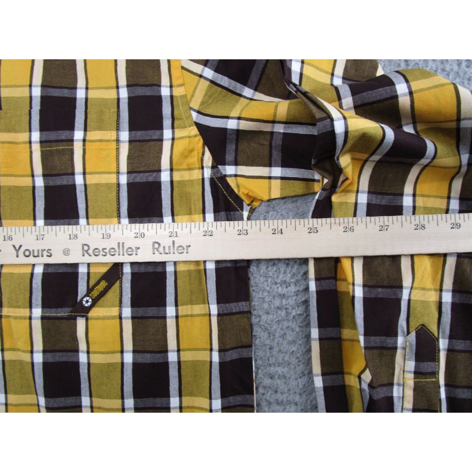 Southpole VTG Y2K SouthPole Mens XL Long Sleeve Flannel Shirt Baggy Hip Hop NWT Size US XL / EU 56 / 4 - 6 Thumbnail