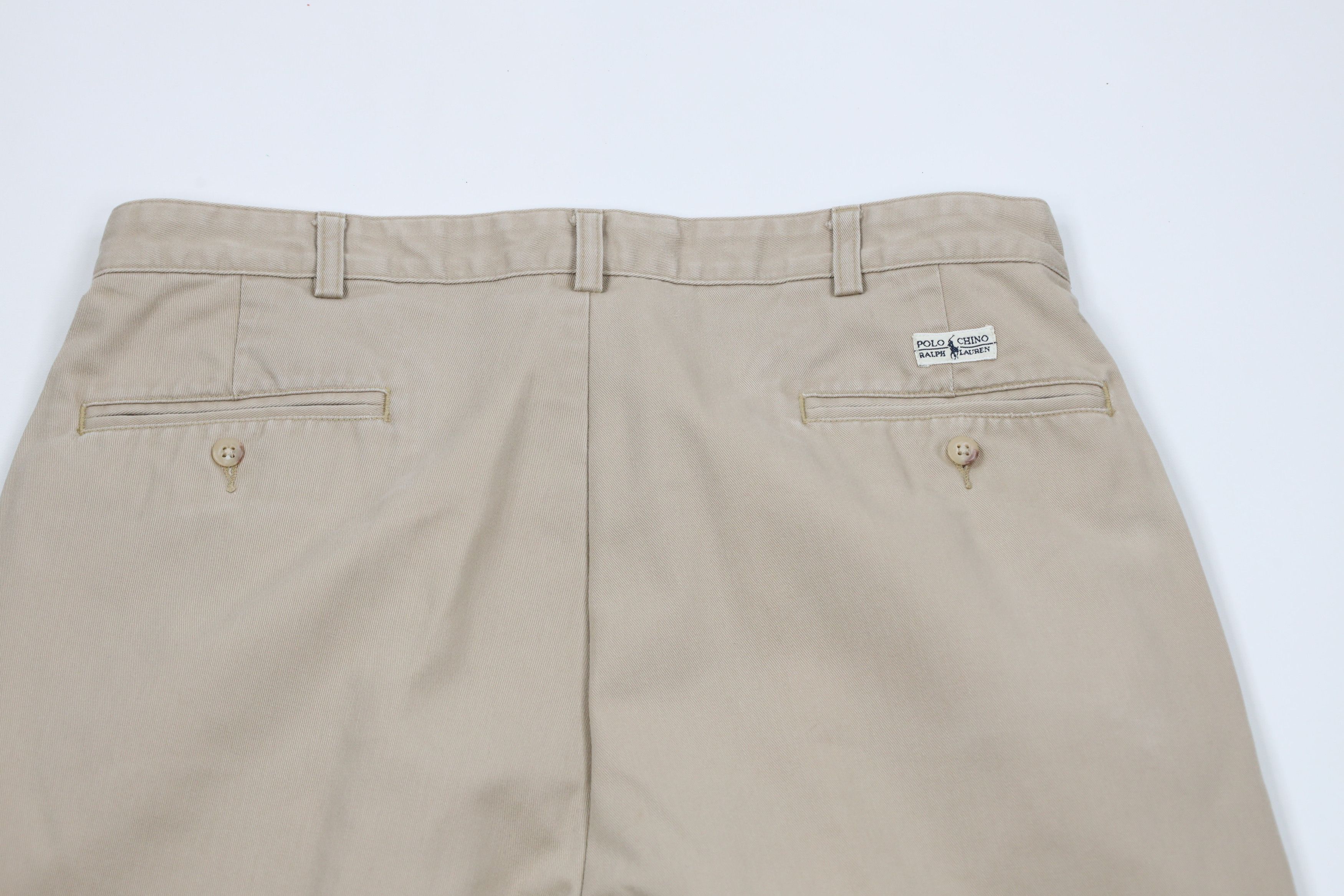 Ralph Lauren × Vintage Vintage 90s Ralph Lauren Wide Leg Chino Pants Trousers Size US 34 / EU 50 - 9 Thumbnail