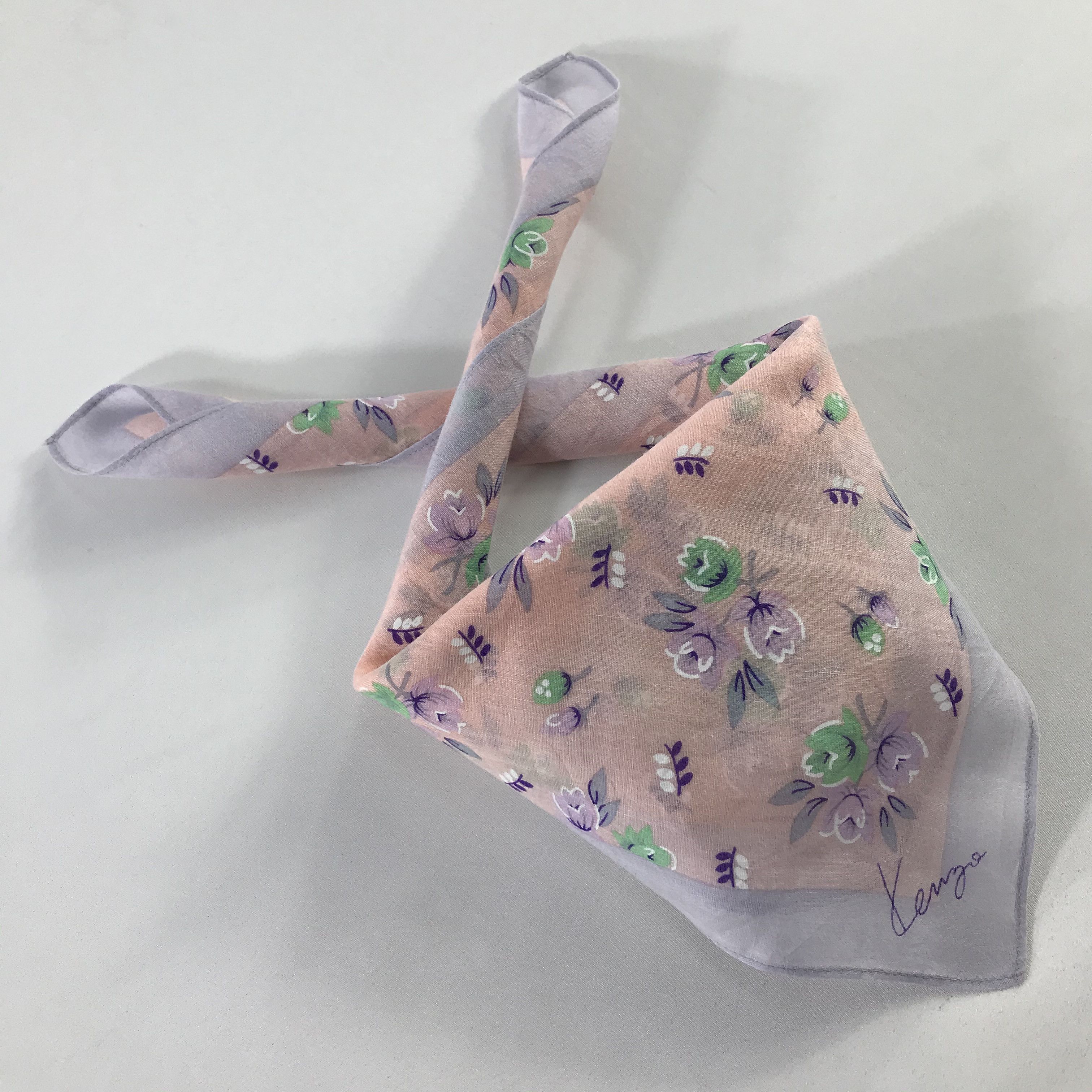 Kenzo × Vintage Kenzo Bandana / Handkerchief / Neckerchief - S548 Size ONE SIZE - 4 Thumbnail