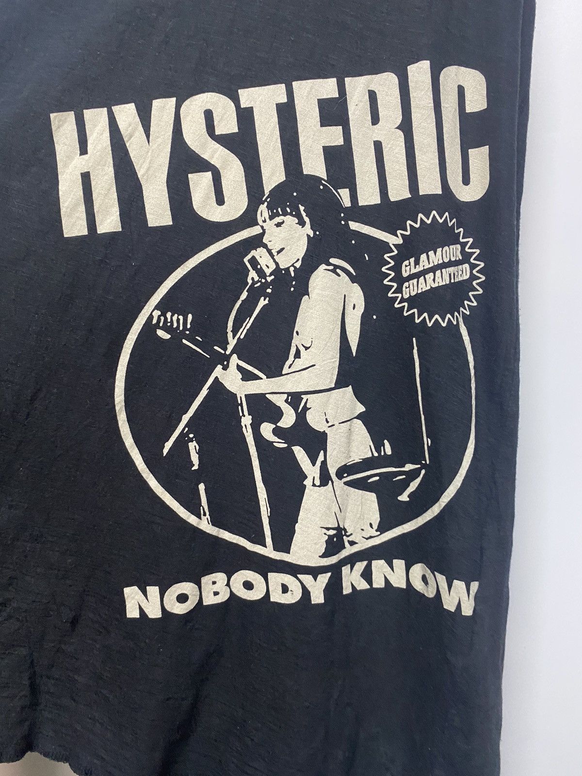 Hysteric Glamour × Japanese Brand Hysteric Glamour Tank Top Black One Sz Girl Star Nobody Know Size ONE SIZE - 10 Thumbnail