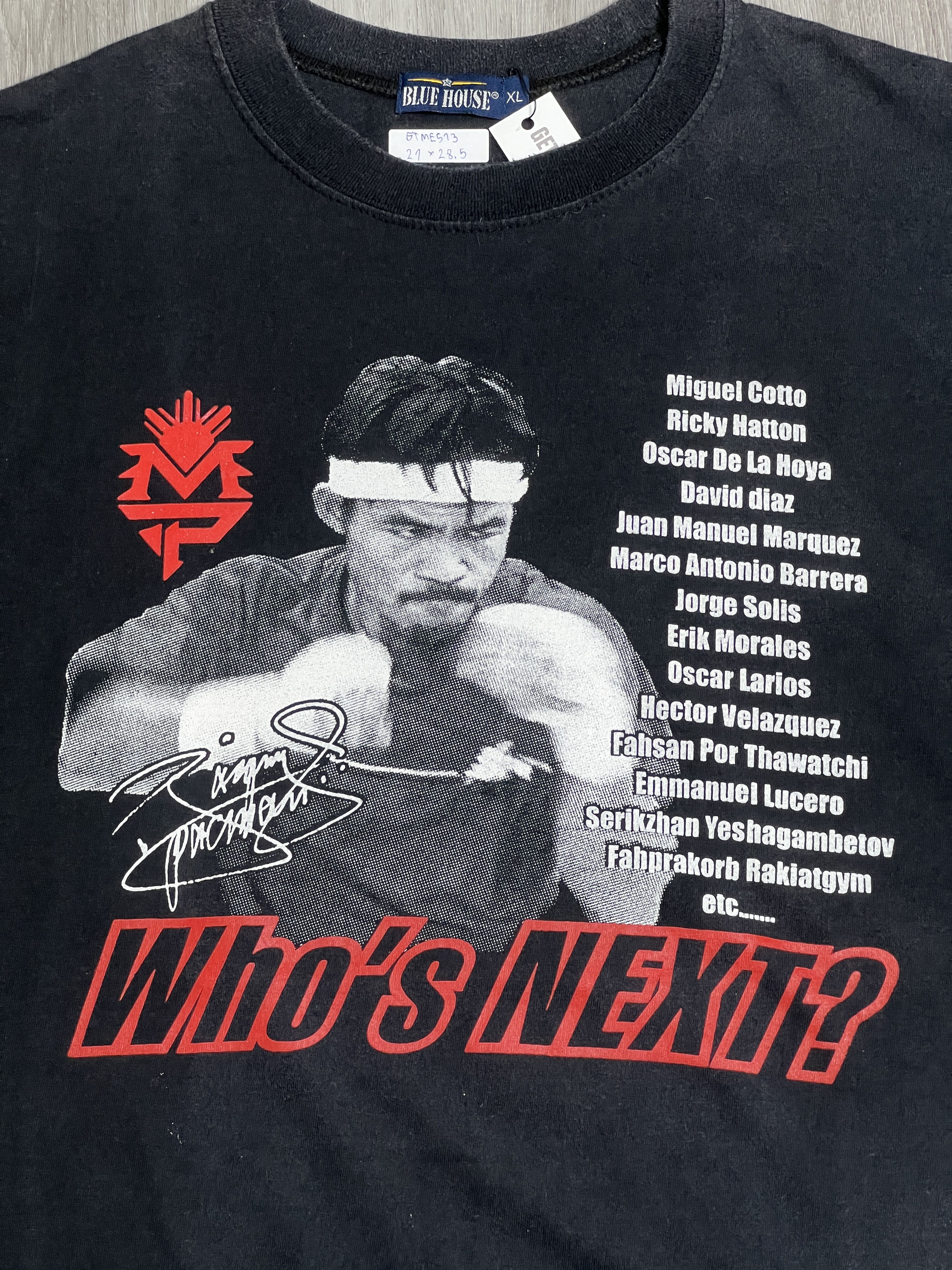 Other Manny Pacquiao Who's Next? Boxing Graphic Tee (XL) GTME513 Size US XL / EU 56 / 4 - 2 Thumbnail