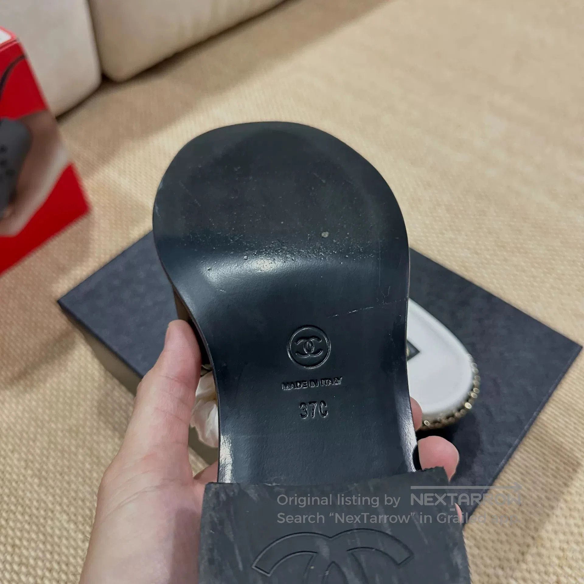 Chanel Chanel Chunky Heel Slide Sandals. Size US 6 / IT 36 - 5 Thumbnail