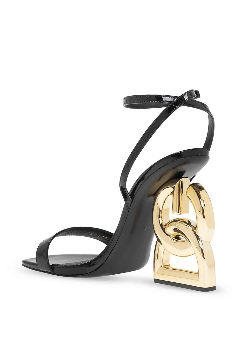 Dolce & Gabbana o1s22i1n0225 Patent Leather Sandals in Black Size US 10 / IT 40 - 5 Thumbnail