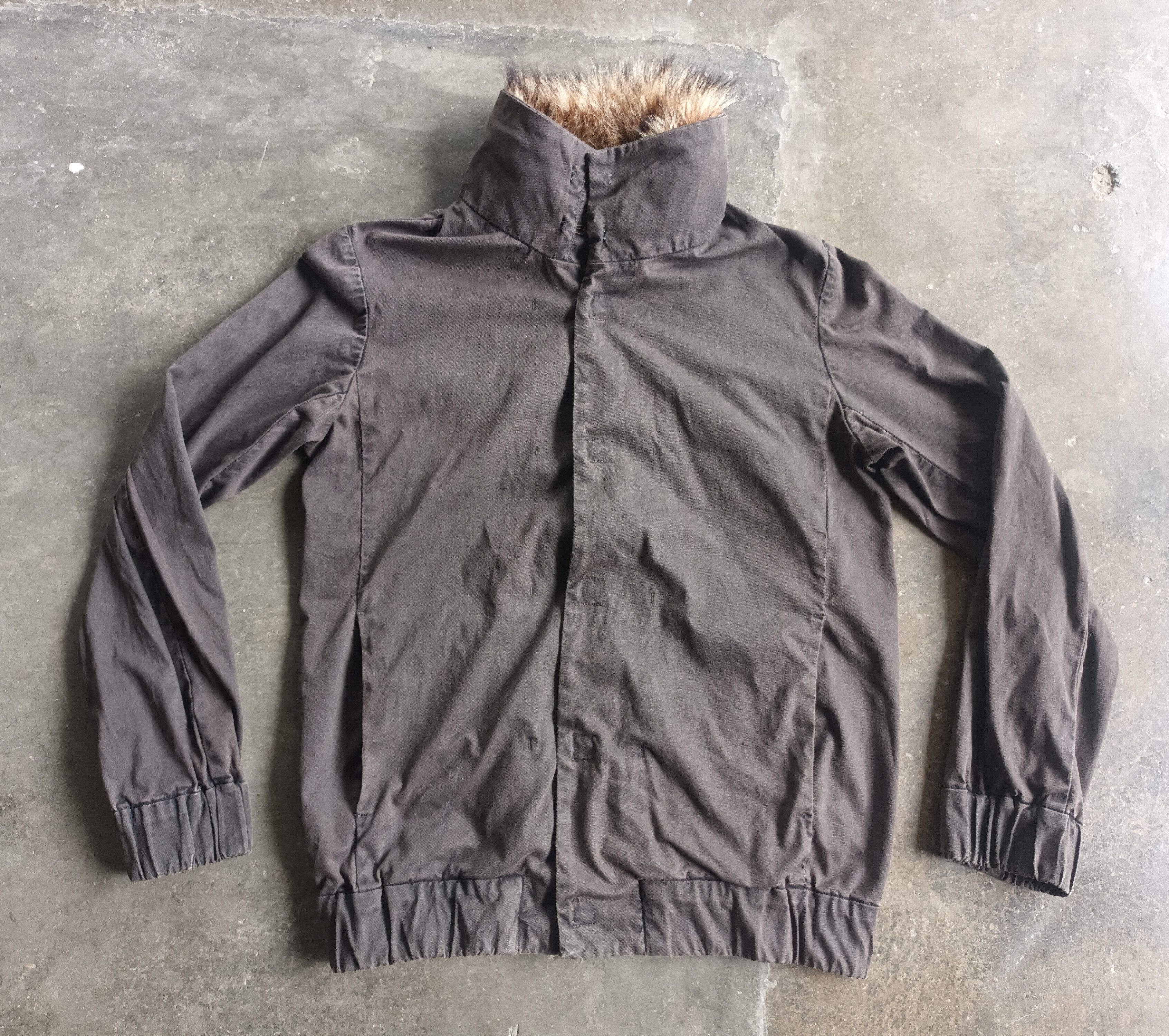 image of Vetement Teint Vetement Lavable Jacket in Grey, Men's (Size Medium)