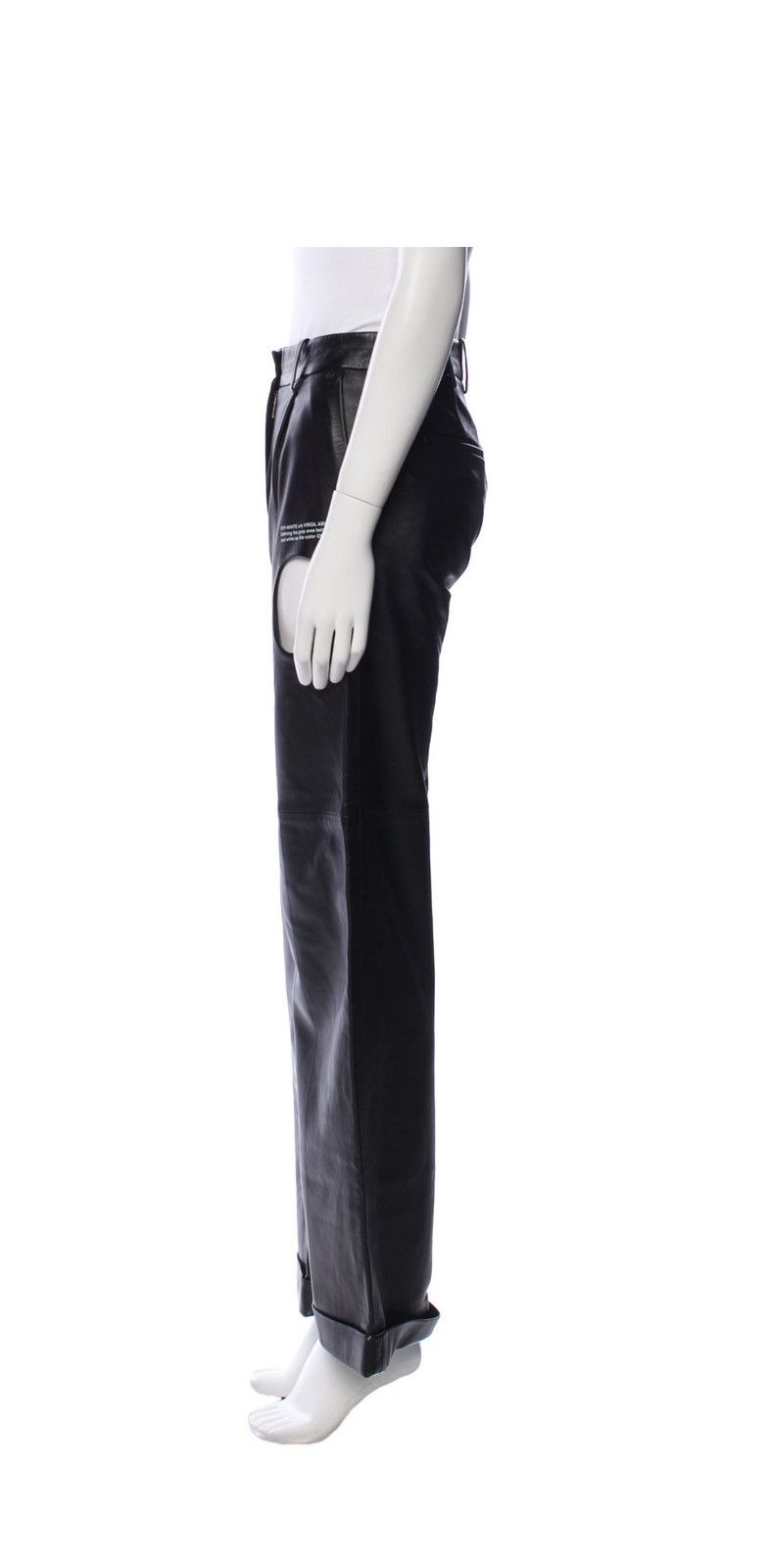 Off-White OFF WHITE LEATHER PANTS Size 25" / US 0 / IT 36 - 2 Thumbnail